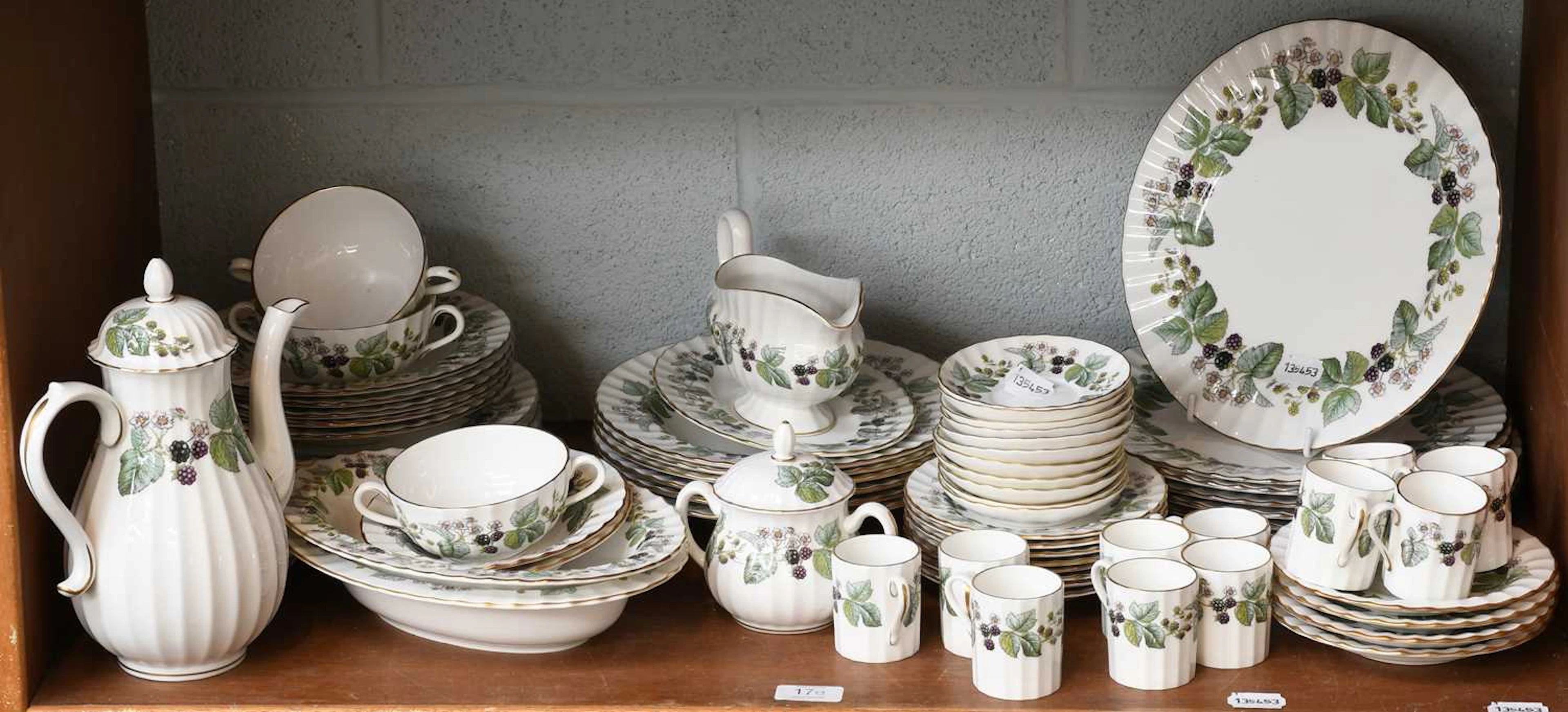 A Royal Worcester Porcelain Coffee and Dinner Service