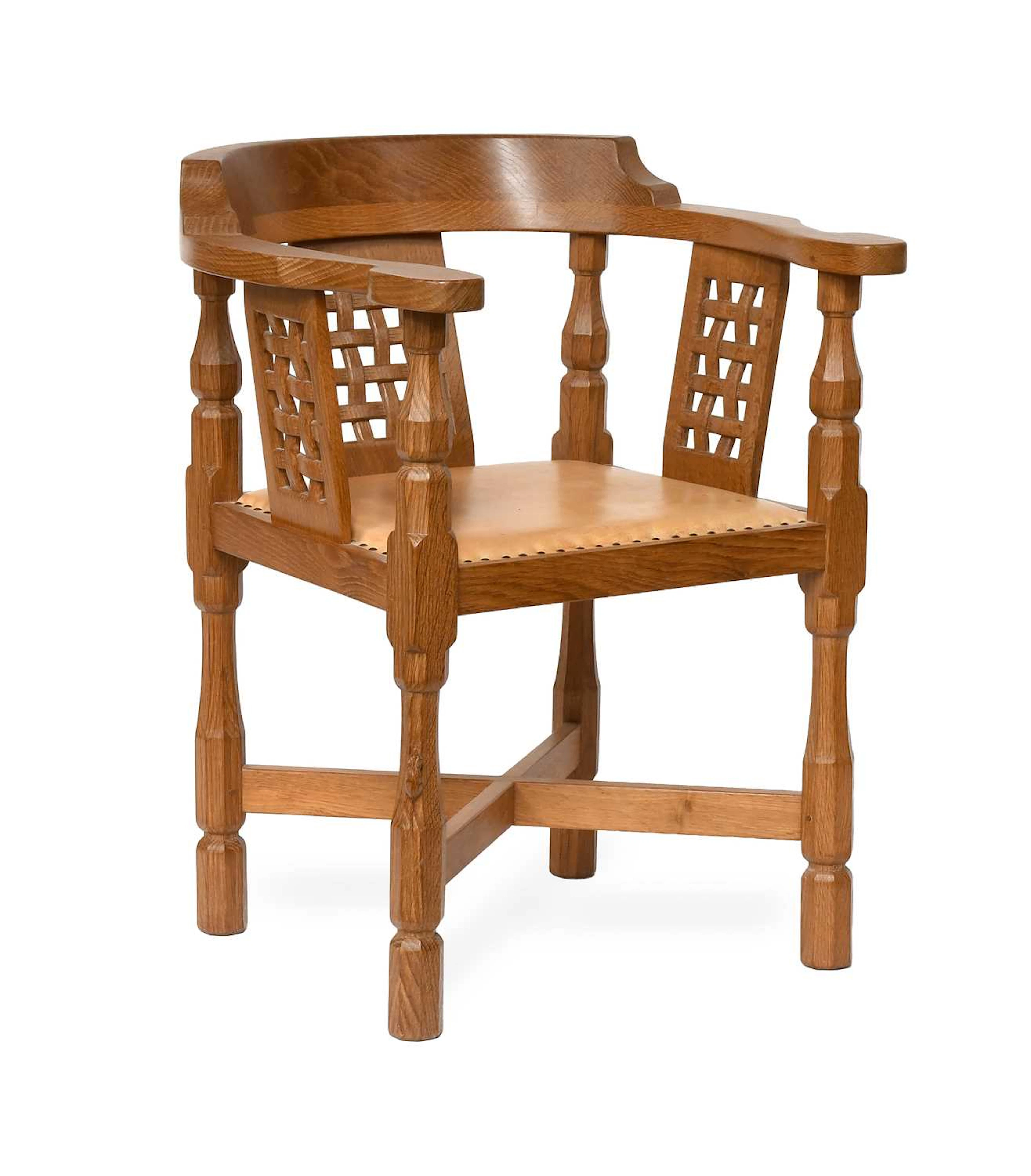 Workshop of Robert Mouseman Thompson (Kilburn): An English Oak Monk's