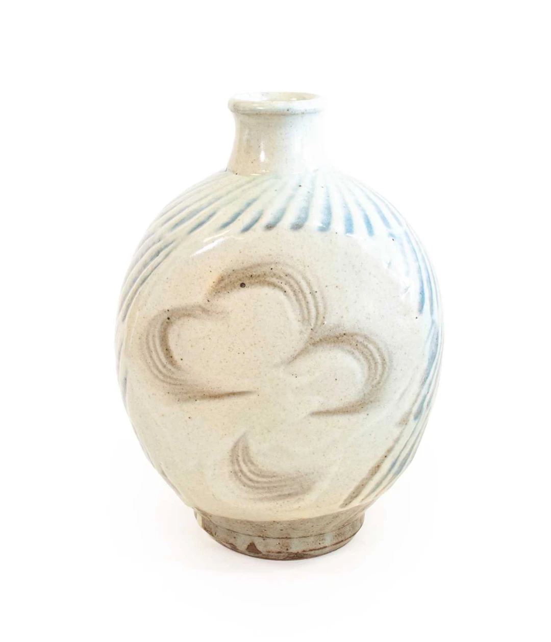 Ken Matsuzaki (Japanese, b.1950): A Flattened Stoneware Flask
