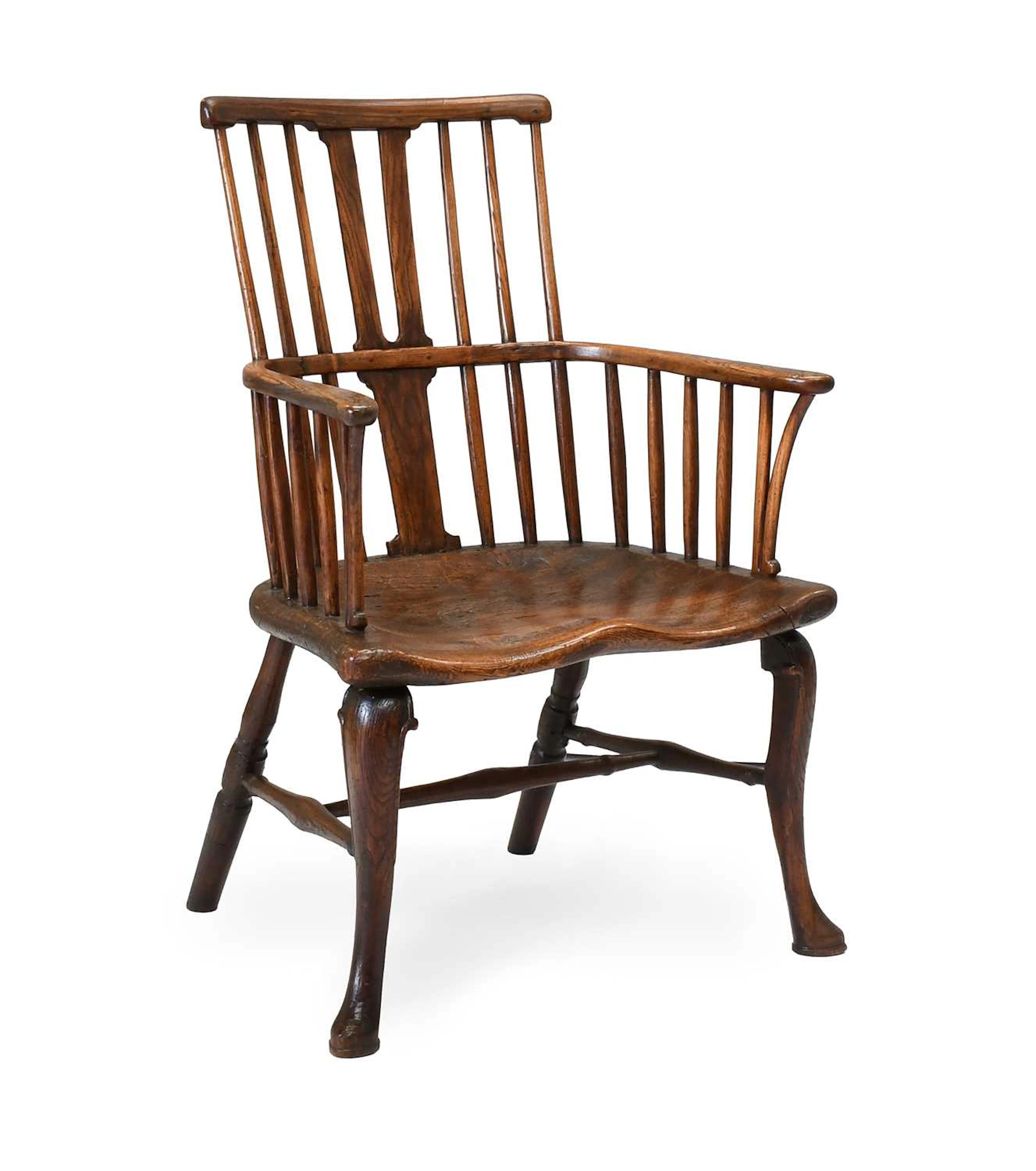A George III Ash and Elm Windsor Armchair, late 18th century