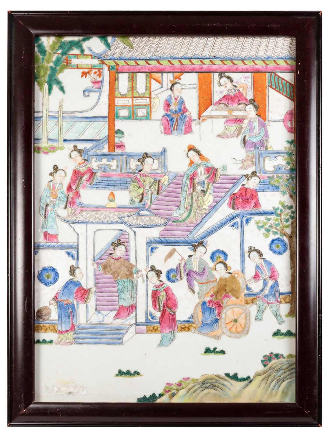 A Chinese Porcelain Plaque, 19th century