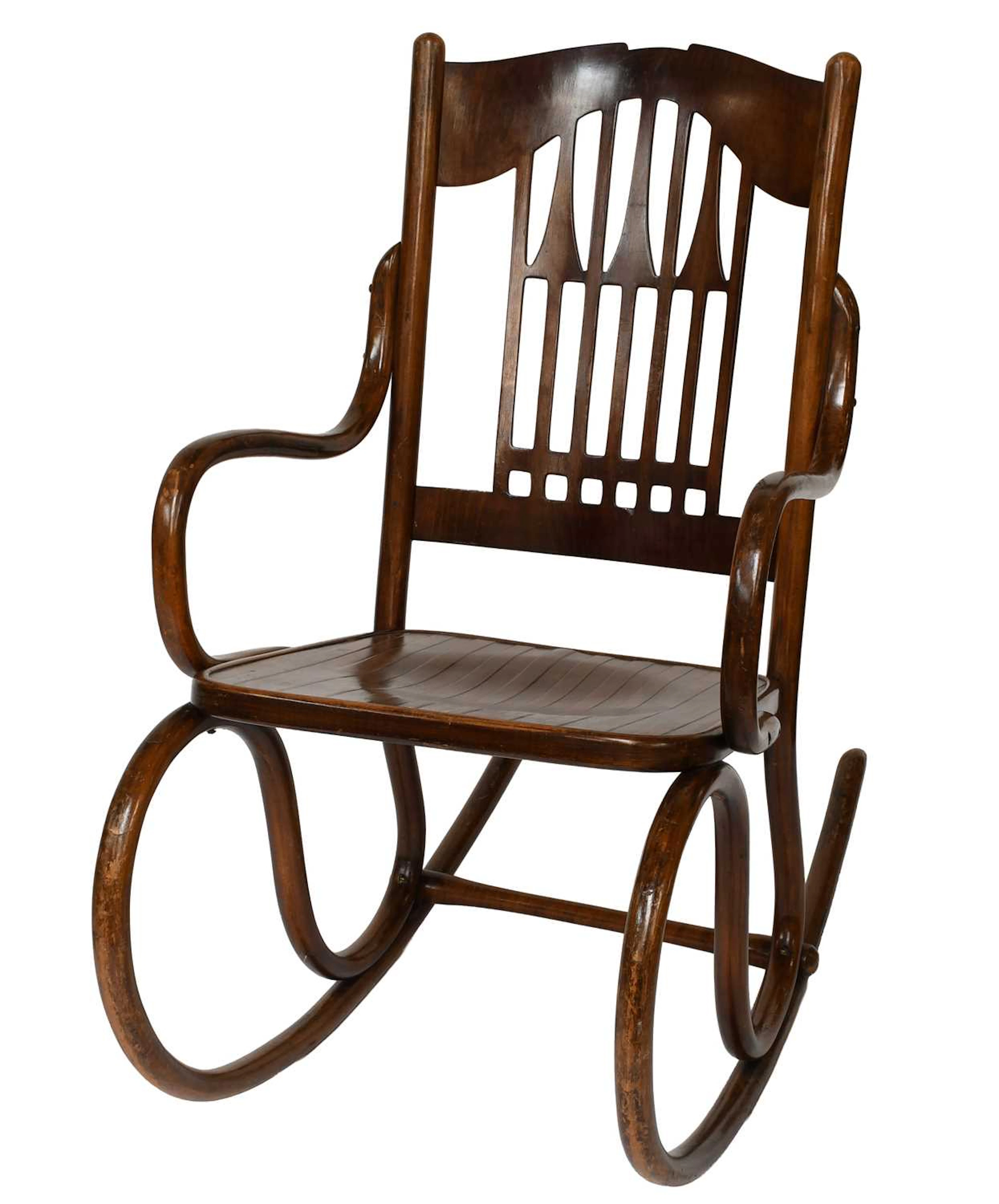 A Jacob & Josef Bentwood Rocking Chair, circa 1905