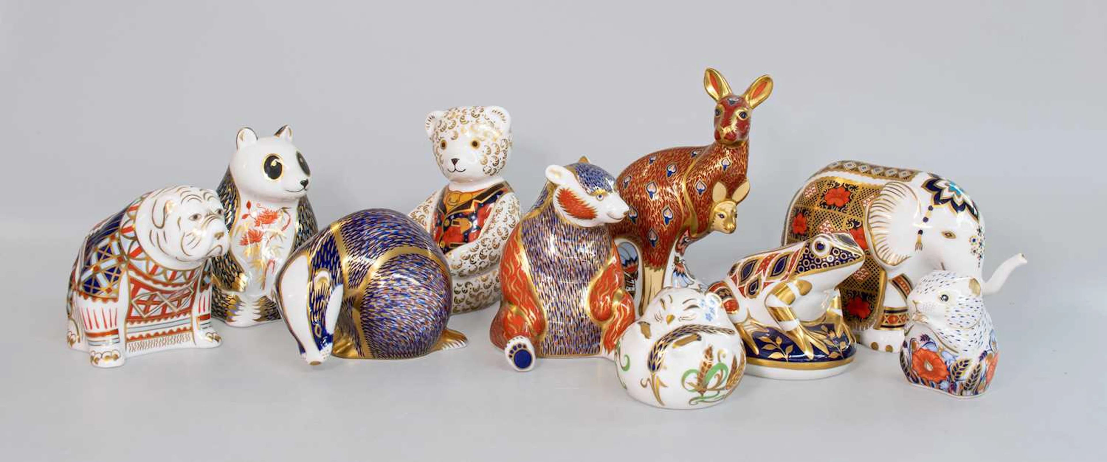 Royal Crown Derby Porcelain Paperweights