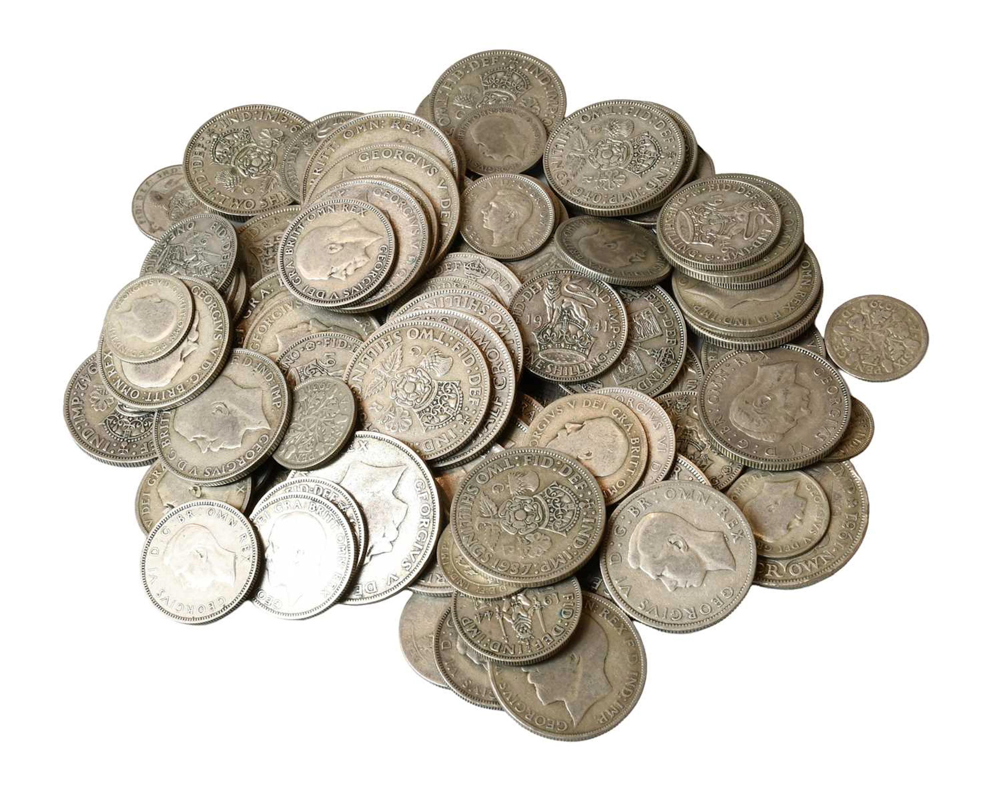 Mixed Pre-1947 British Silver Coins