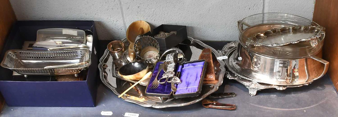 A Collection of Silver and Silver Plate