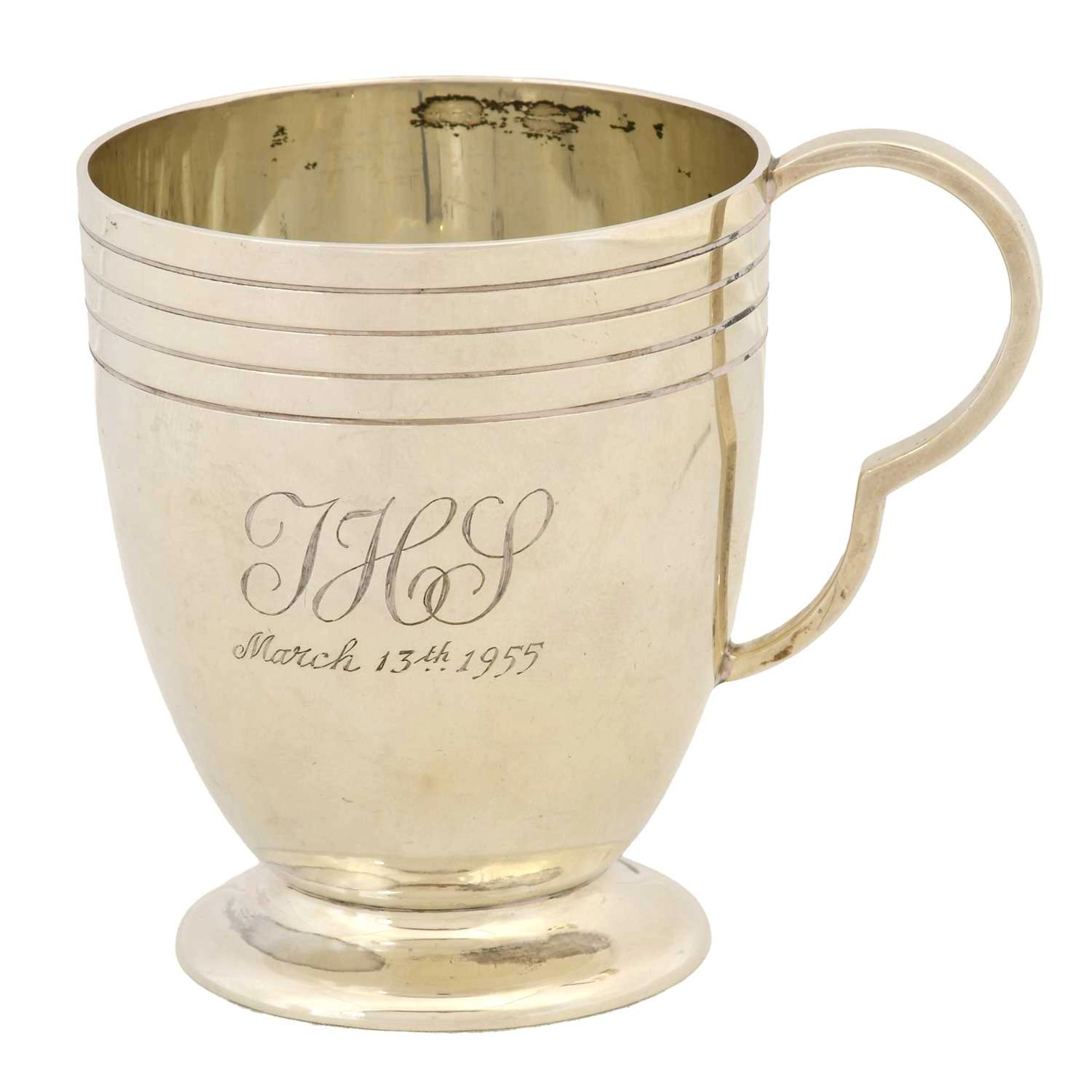 An Elizabeth II Silver Christening-Mug, by Edward Barnard and Sons