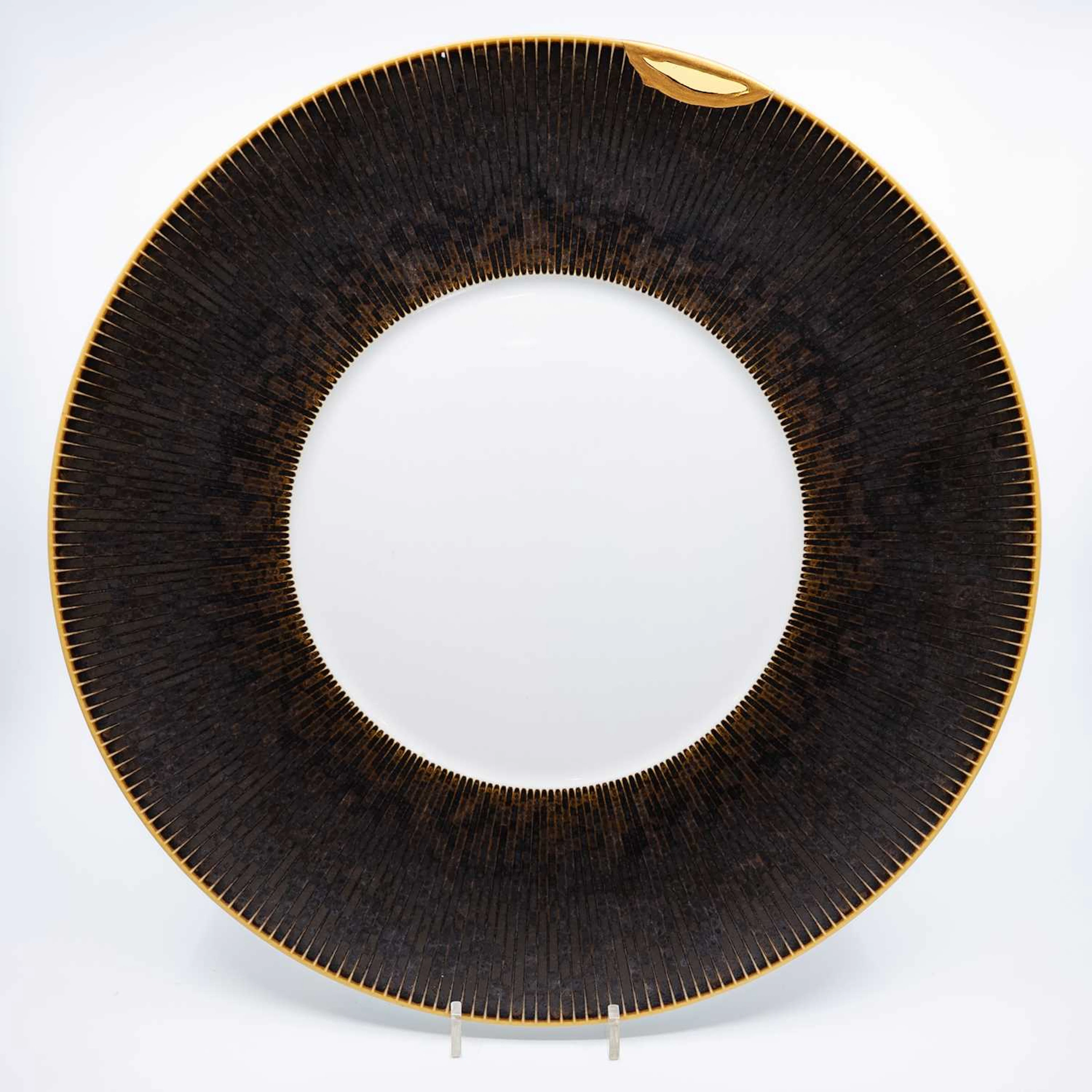 Paul Ainsworth at No.6: Large plate made by Jaune de Chrome, Limoges