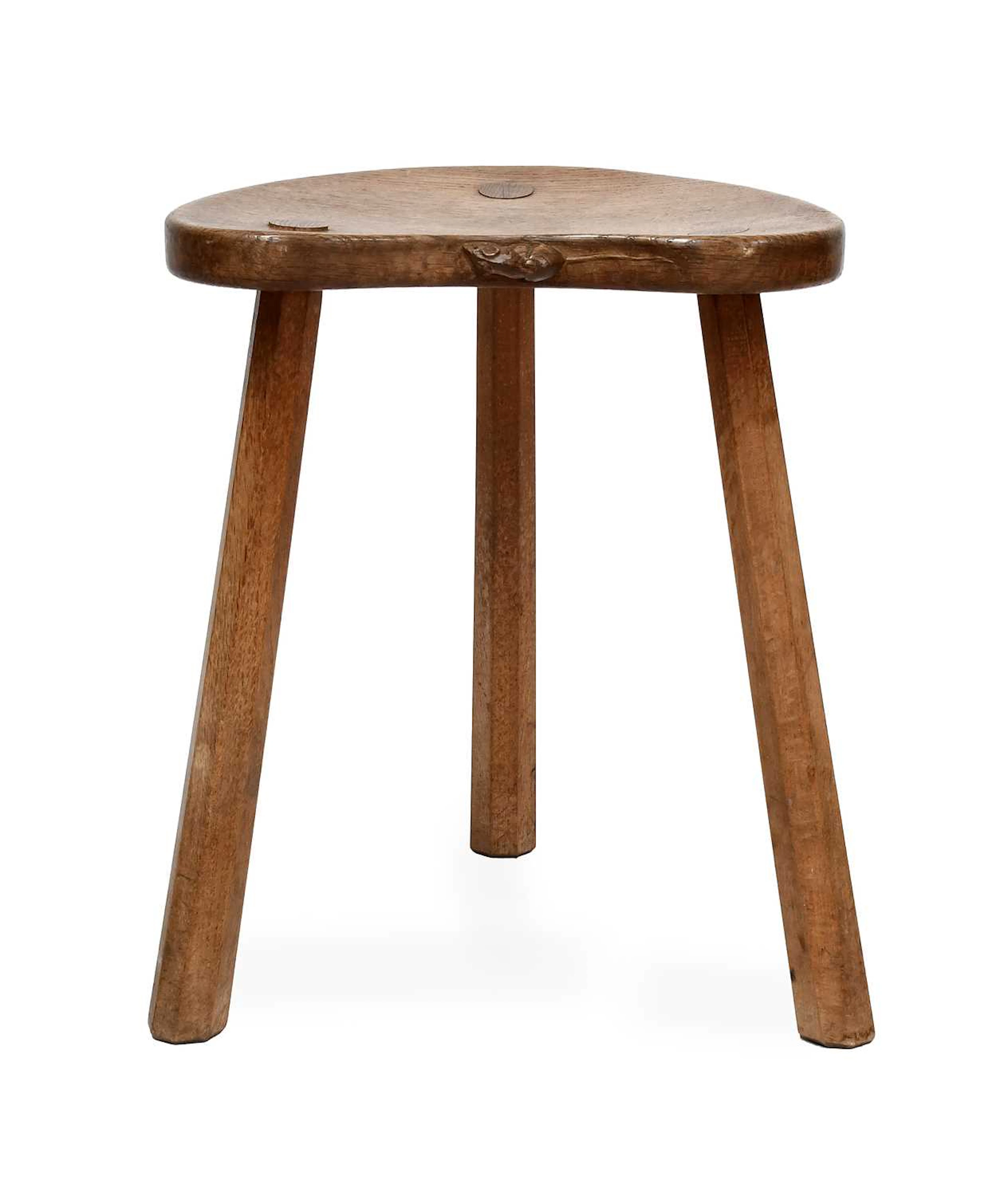 Workshop of Robert Mouseman Thompson (Kilburn): An English Oak Kidney-Shaped