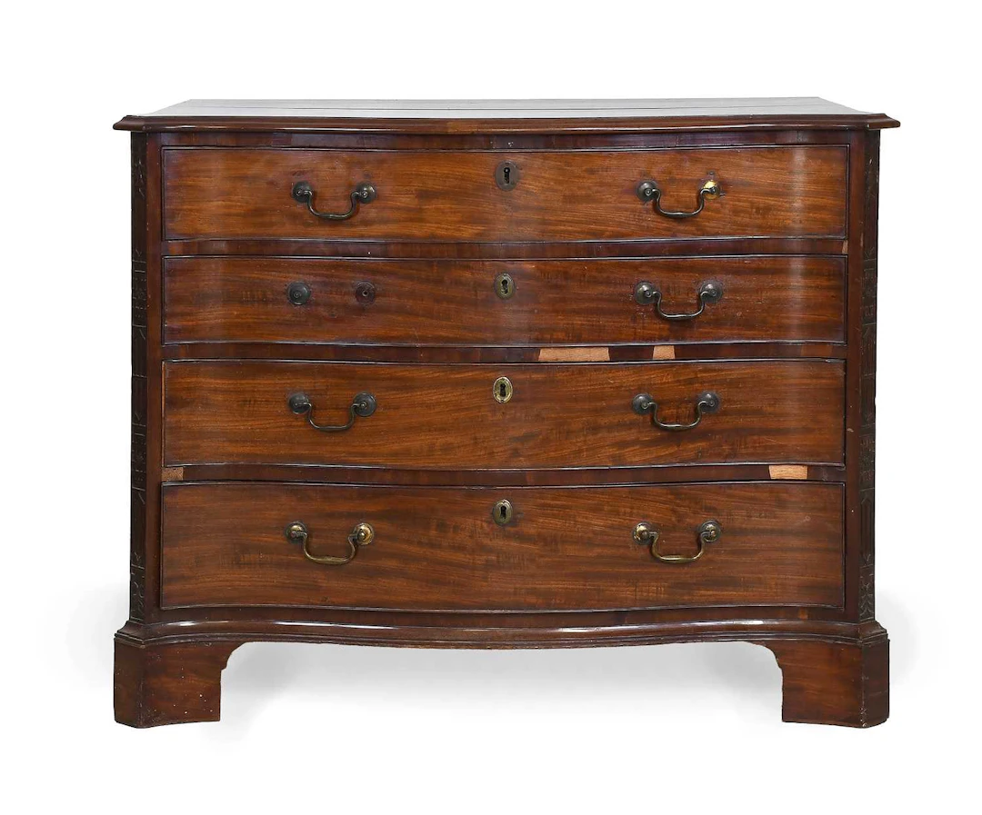 A George III Mahogany Chippendale-Style Dressing Chest, circa 1780