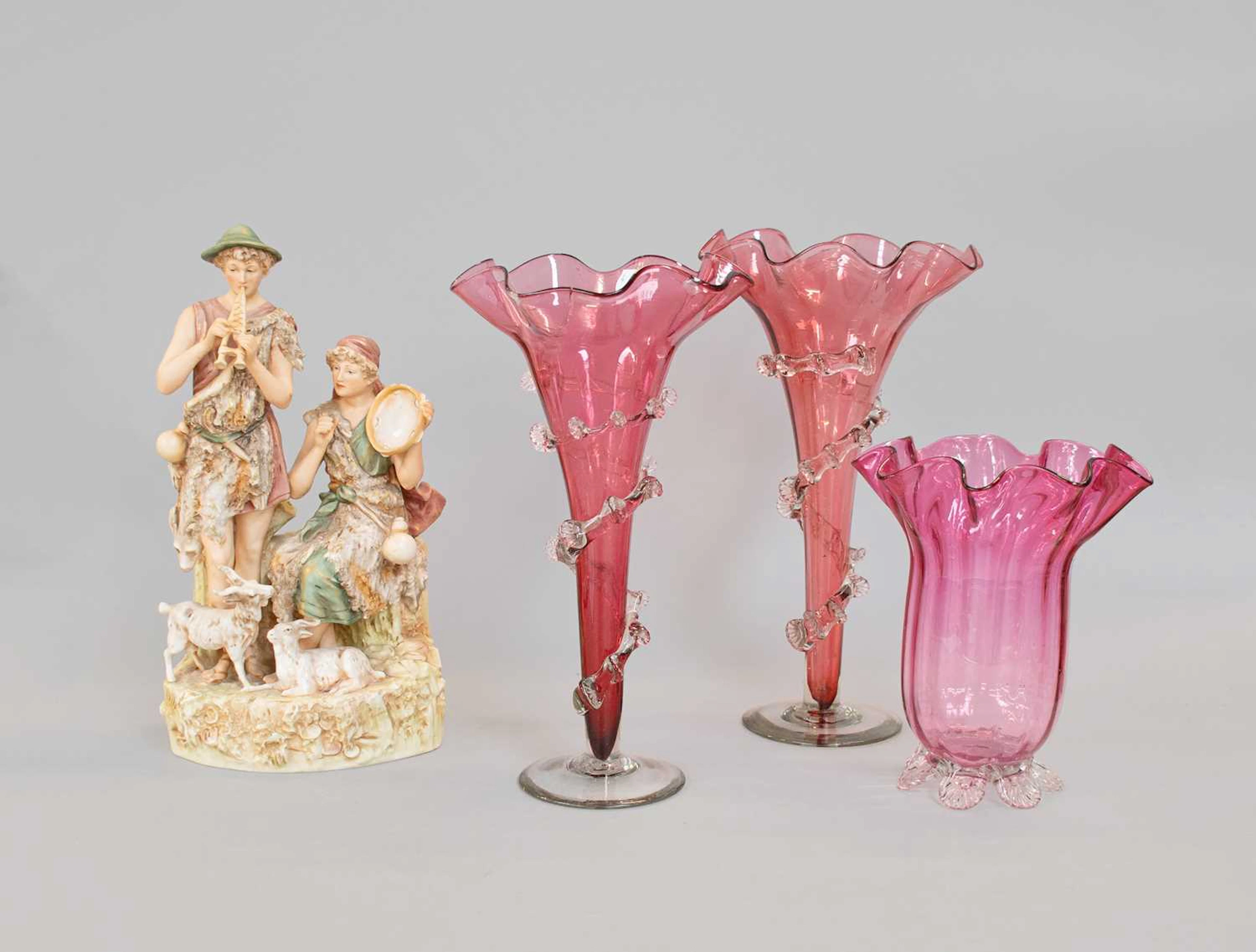 Royal Dux Porcelain Figure Group