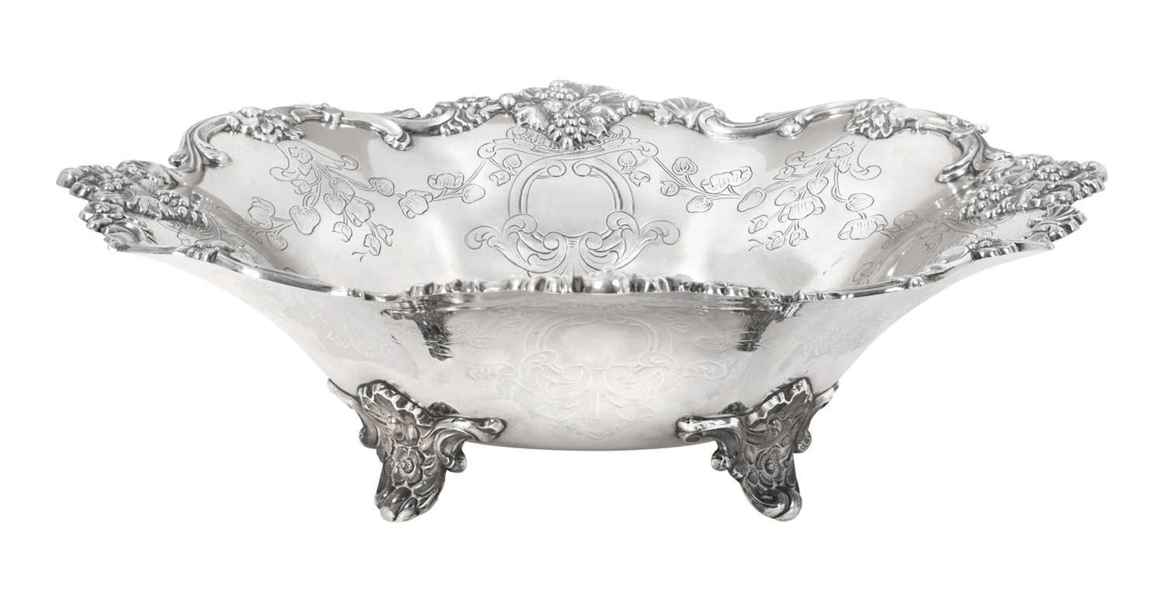 A Spanish Silver Basin by Matilde Espuñes, 20th Century, Further Stamped