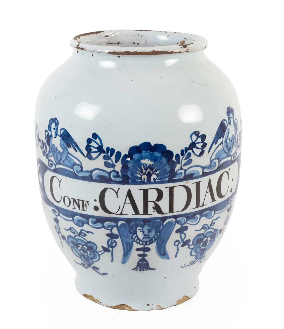 An English Delft Drug Jar, probably London, circa 1750