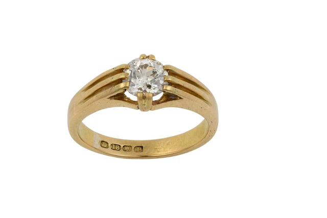 An 18 Carat Gold Diamond Solitaire Ring
