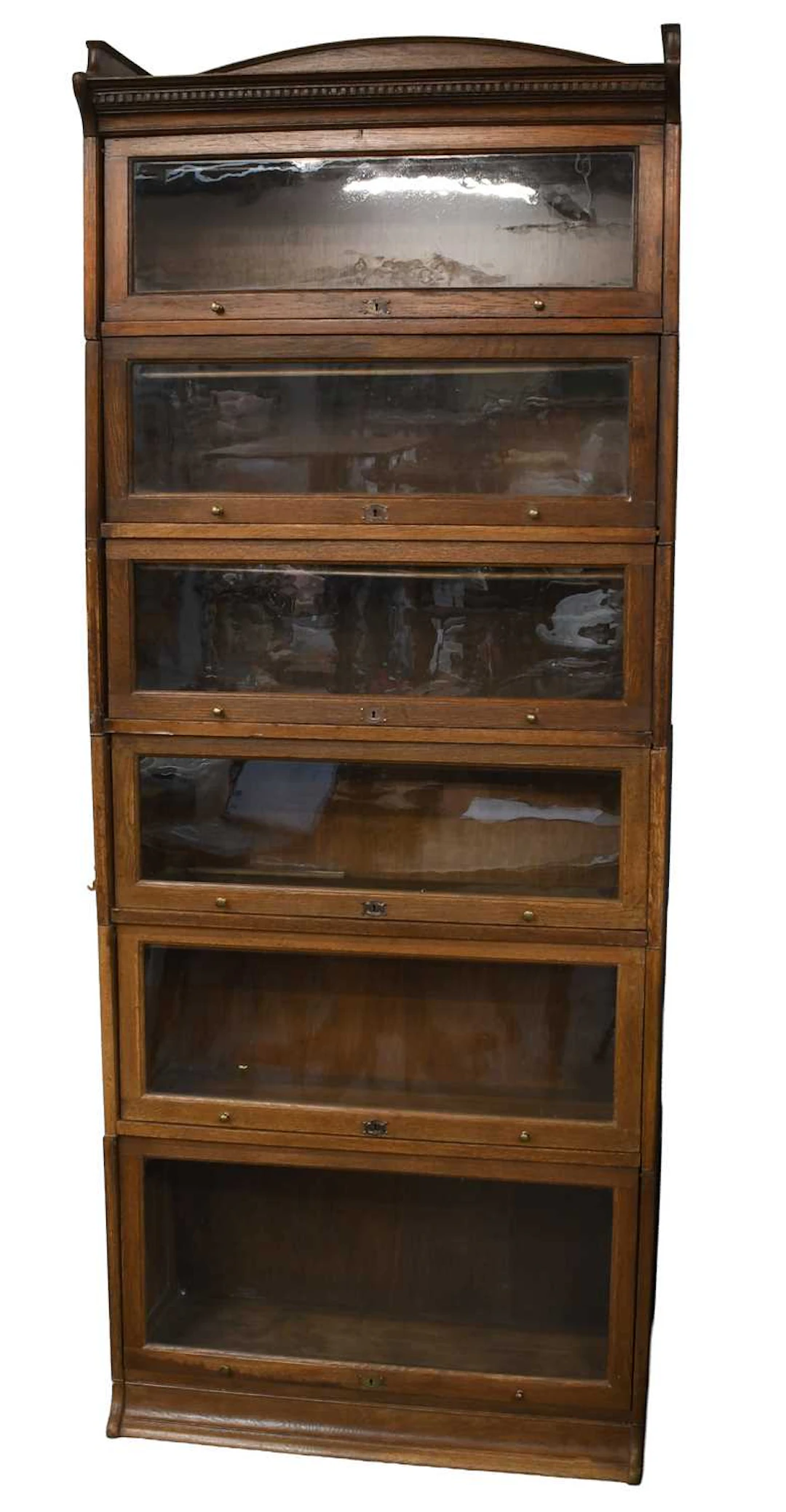 An Oak Six-Tier Sectional Bookcase