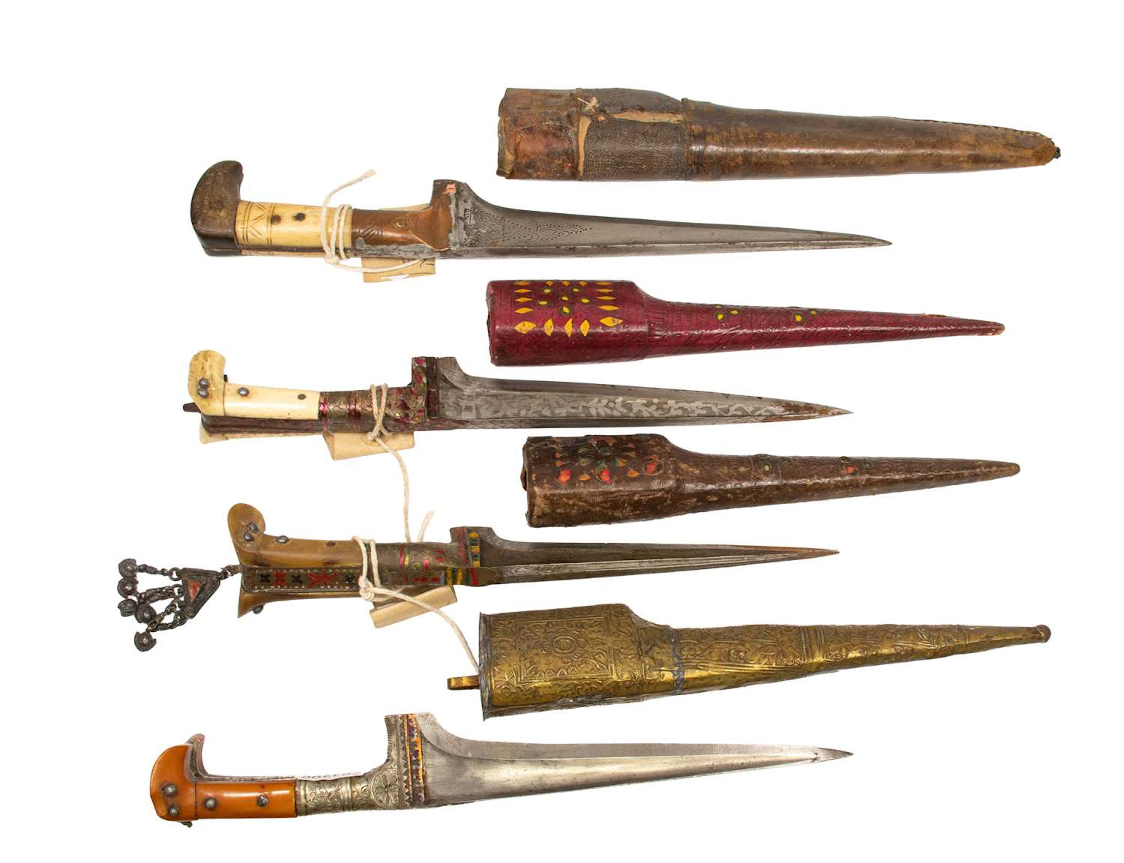 An Indo-Persian Pesh-Kabz, a Similar Pesh-Kabz, two Similar Pesh-Kabz