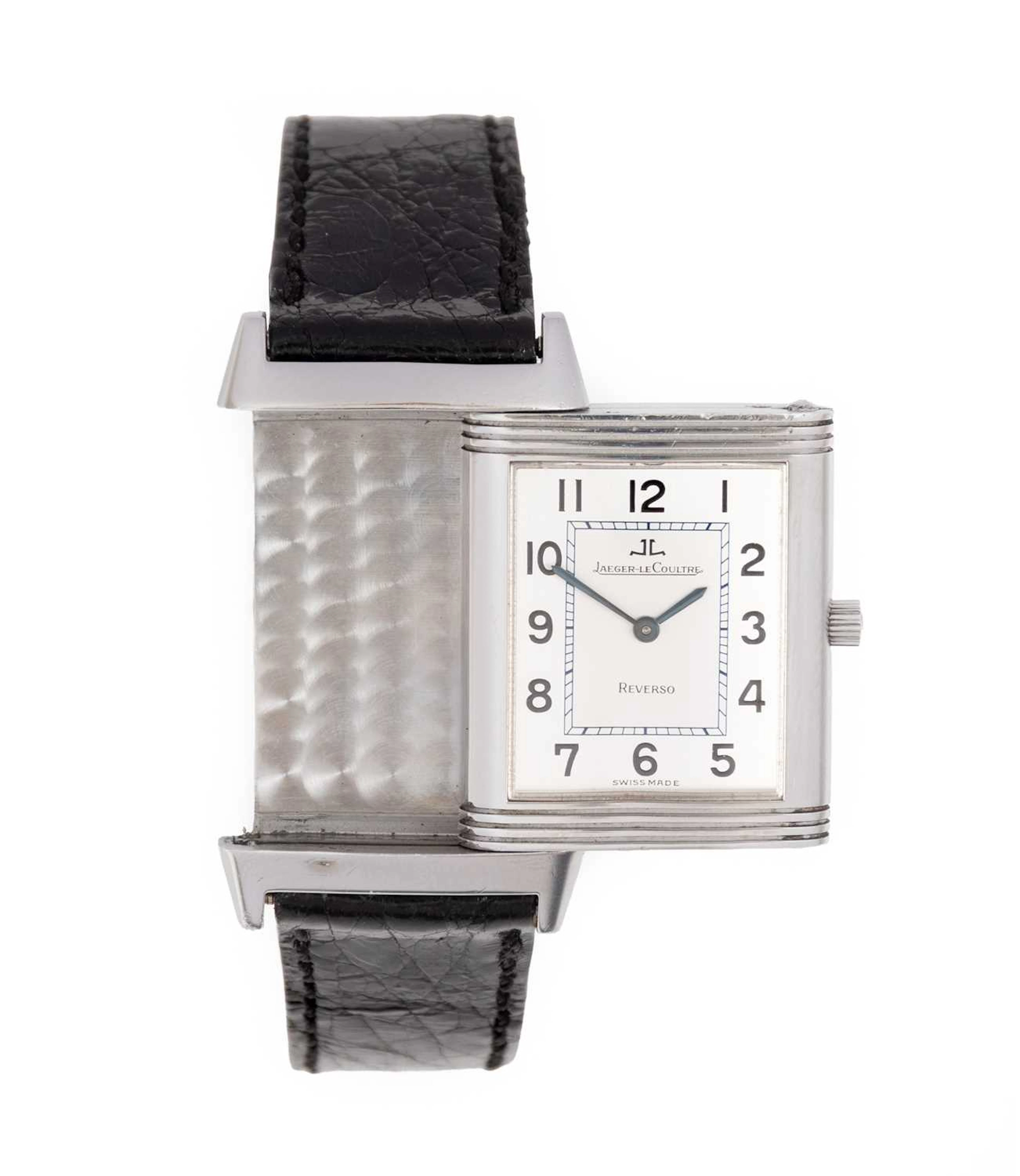 Jaeger LeCoultre: A Stainless Steel Rectangular Reverso Wristwatch