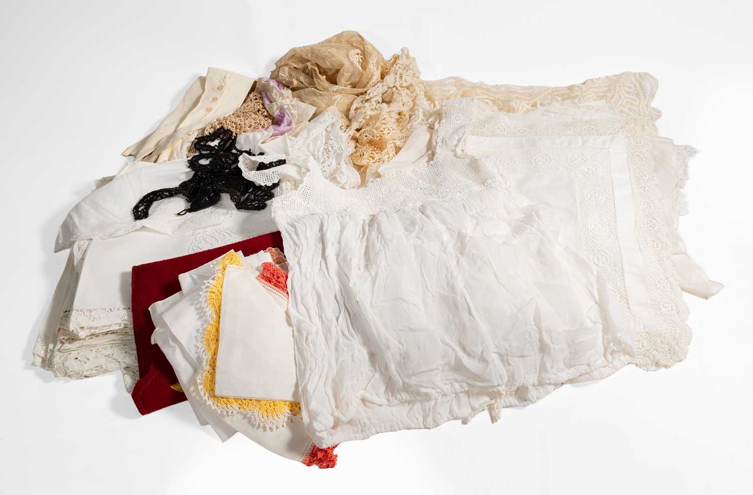 Assorted Early 20th Century Lace and Textiles