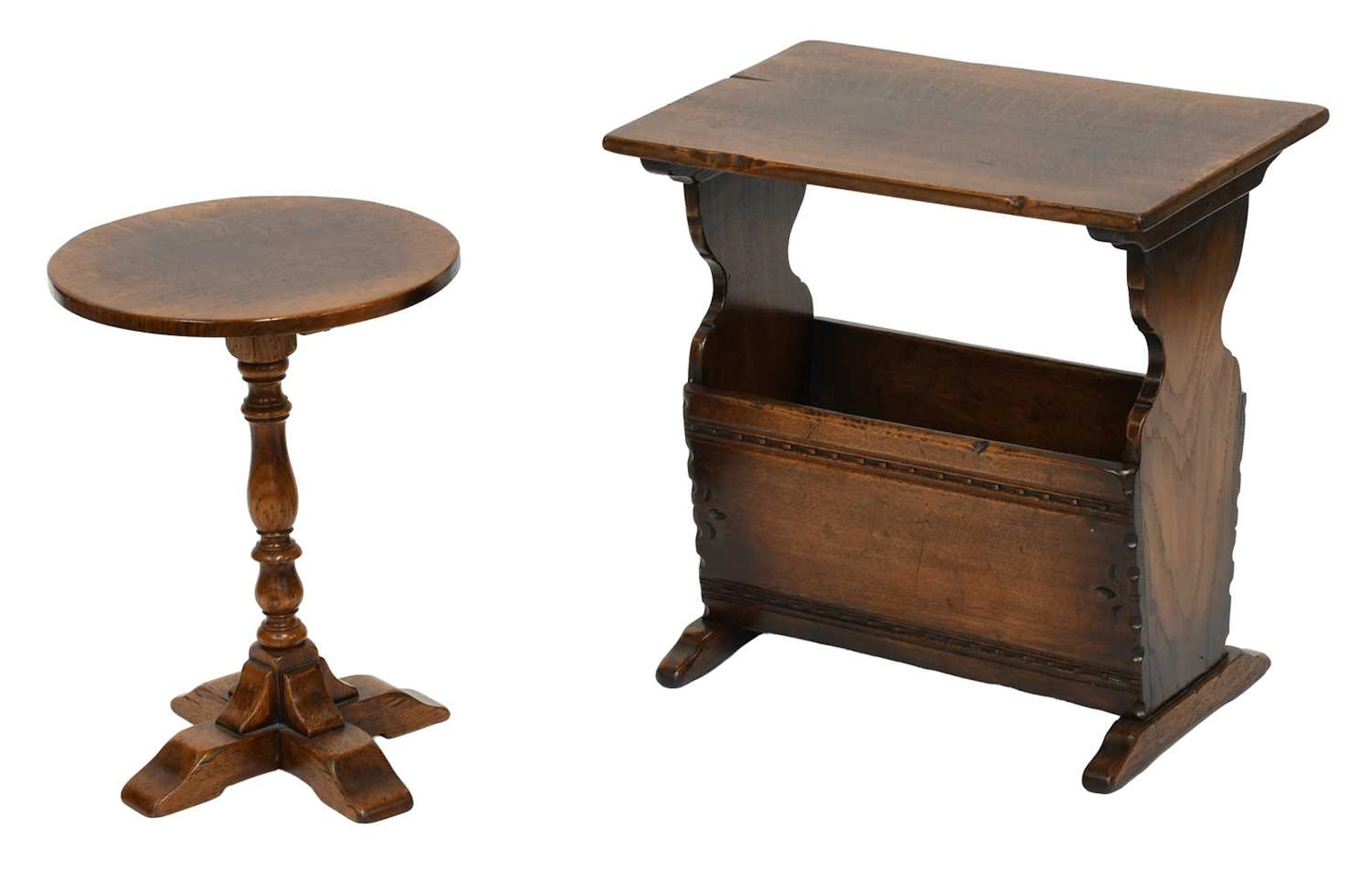 An Oak Titchmarsh & Goodwin Style Magazine Table