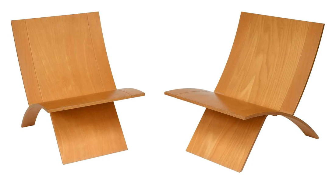 A Pair of Laminex Easy Chairs