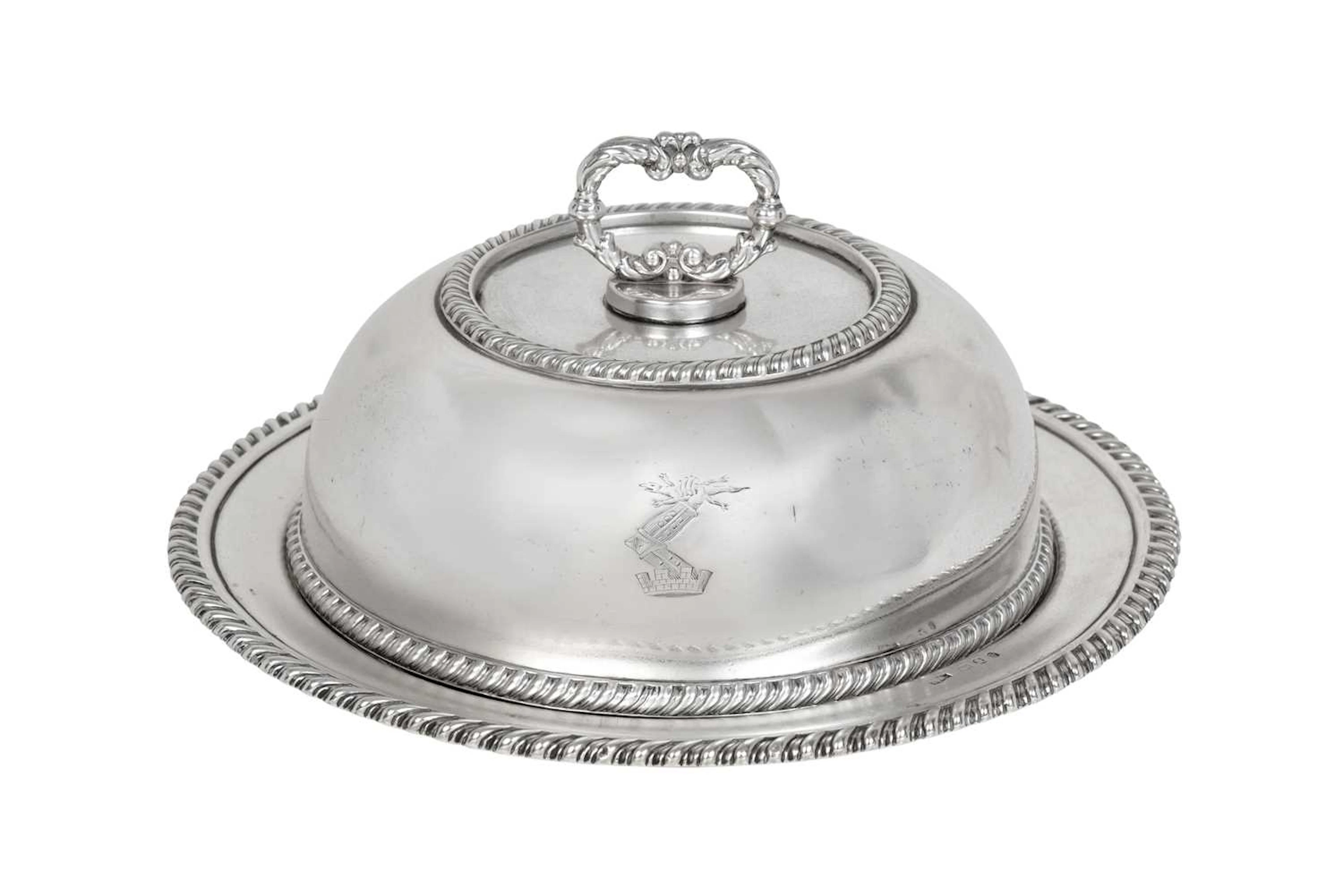 A George III Silver Butter-Dish and Cover by Samuel Roberts, George