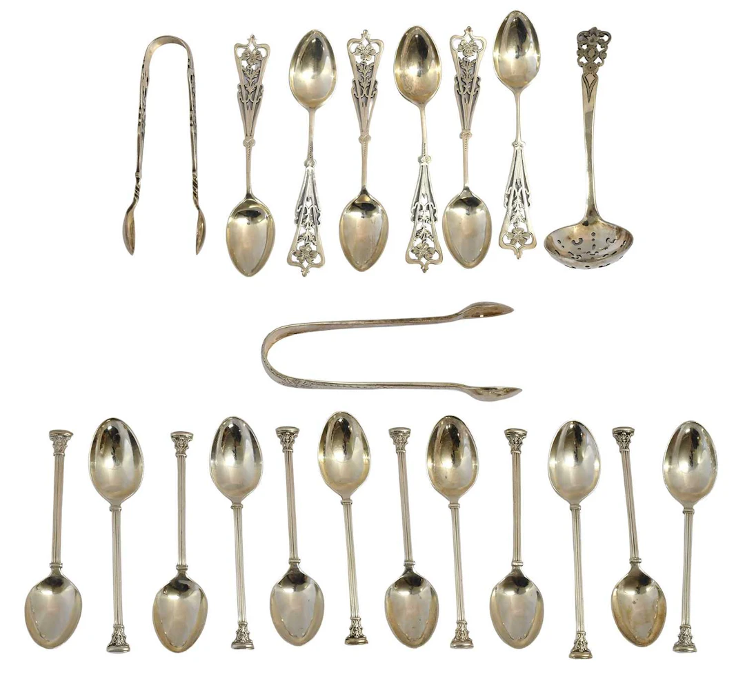 A Collection of Assorted Silver Flatware, Together With