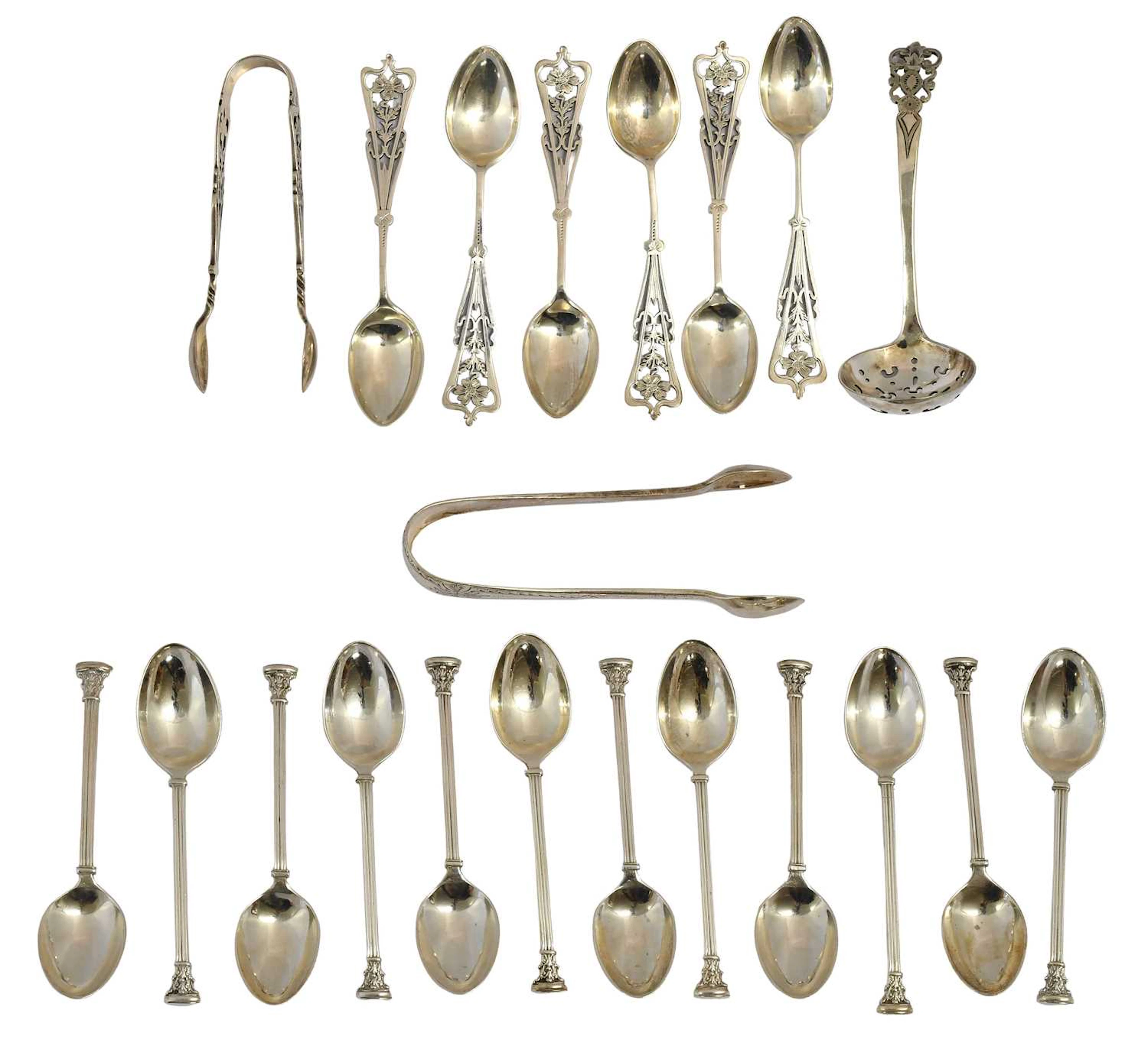 A Collection of Assorted Silver Flatware, Together With