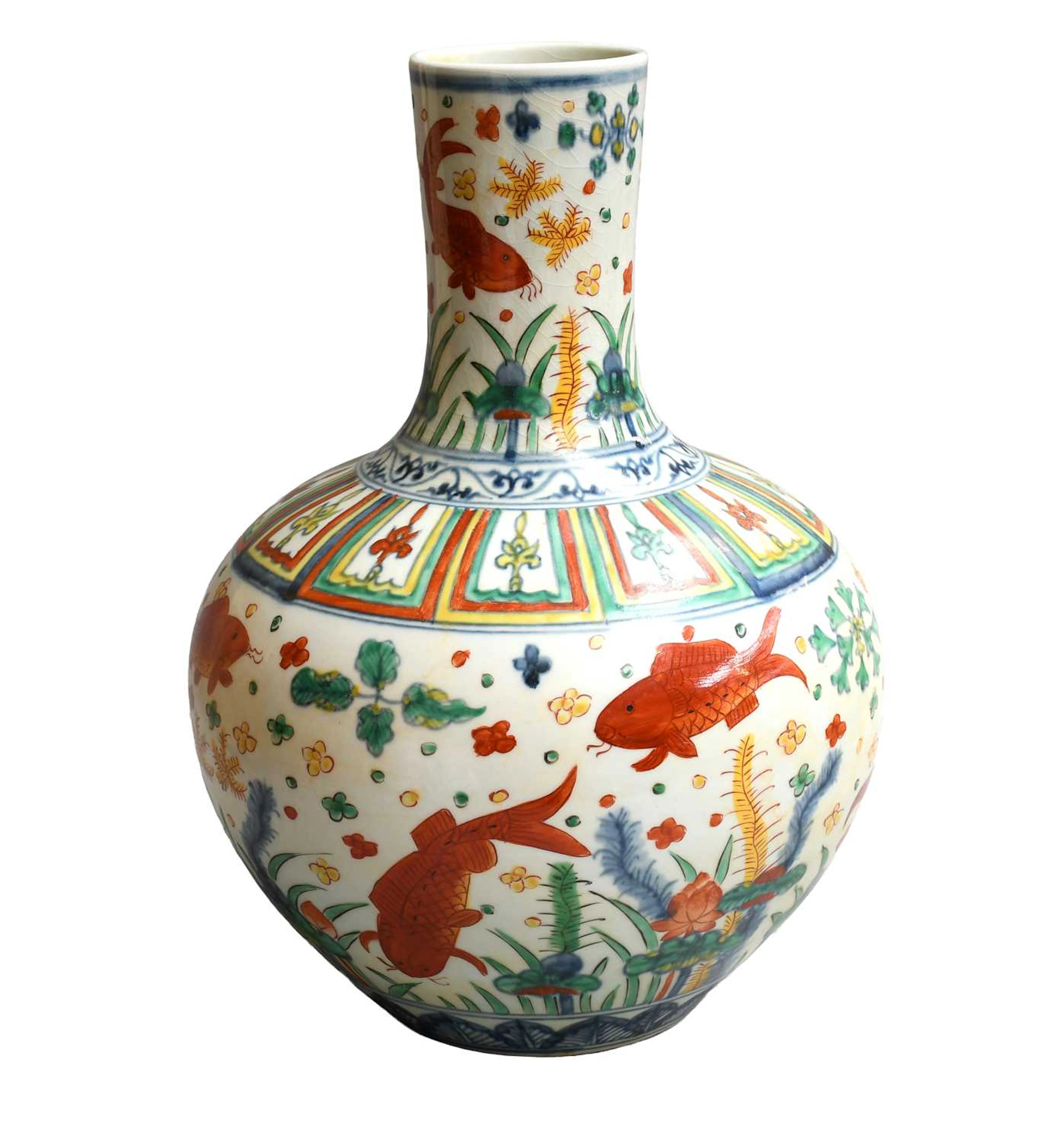 A Chinese Porcelain Tianqiuping Vase