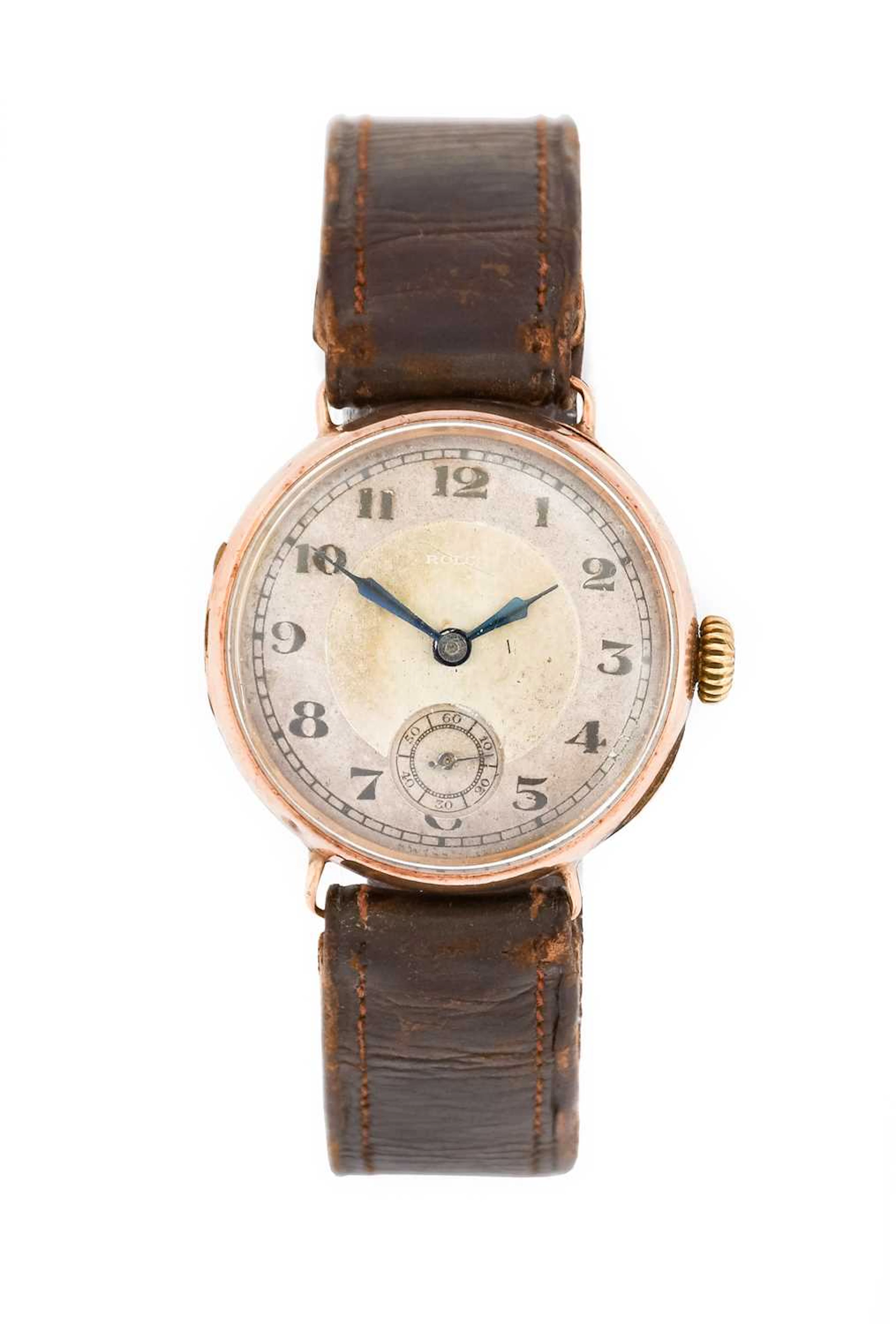 Rolco: A 9 Carat Gold Wristwatch, signed Rolco, 1925