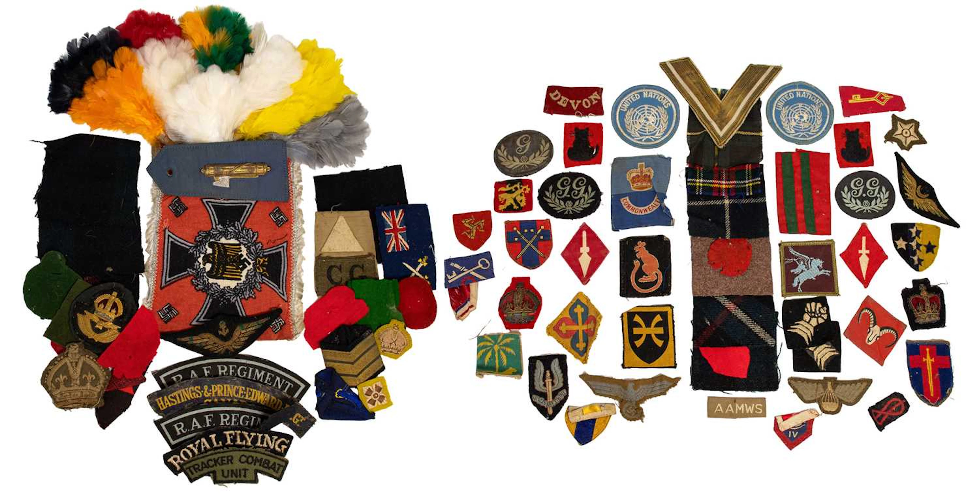 A Quantity of Mainly Second World War Cloth Insignia