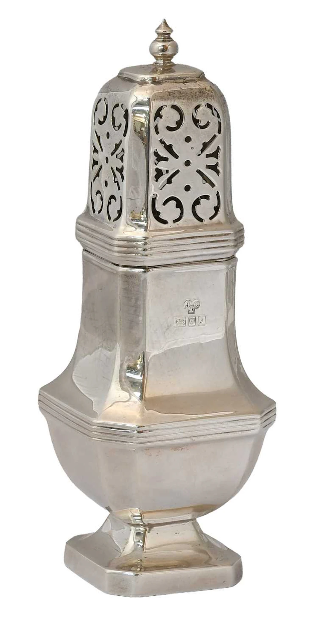 An Elizabeth II Silver Caster, by John Charles Lowe, London, 1964