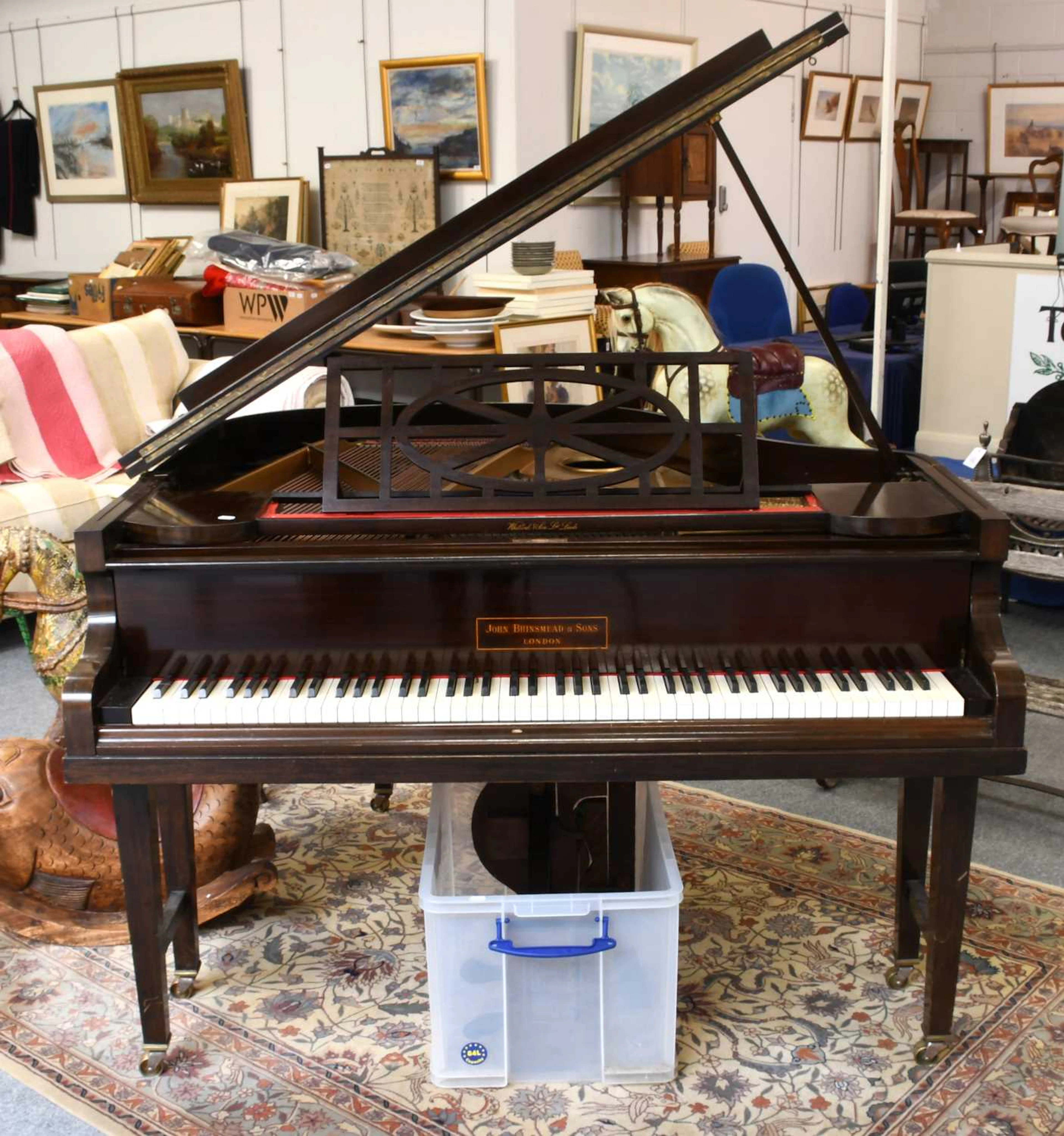 A John Brinsmead & Sons Mahogany Cased Grand Piano
