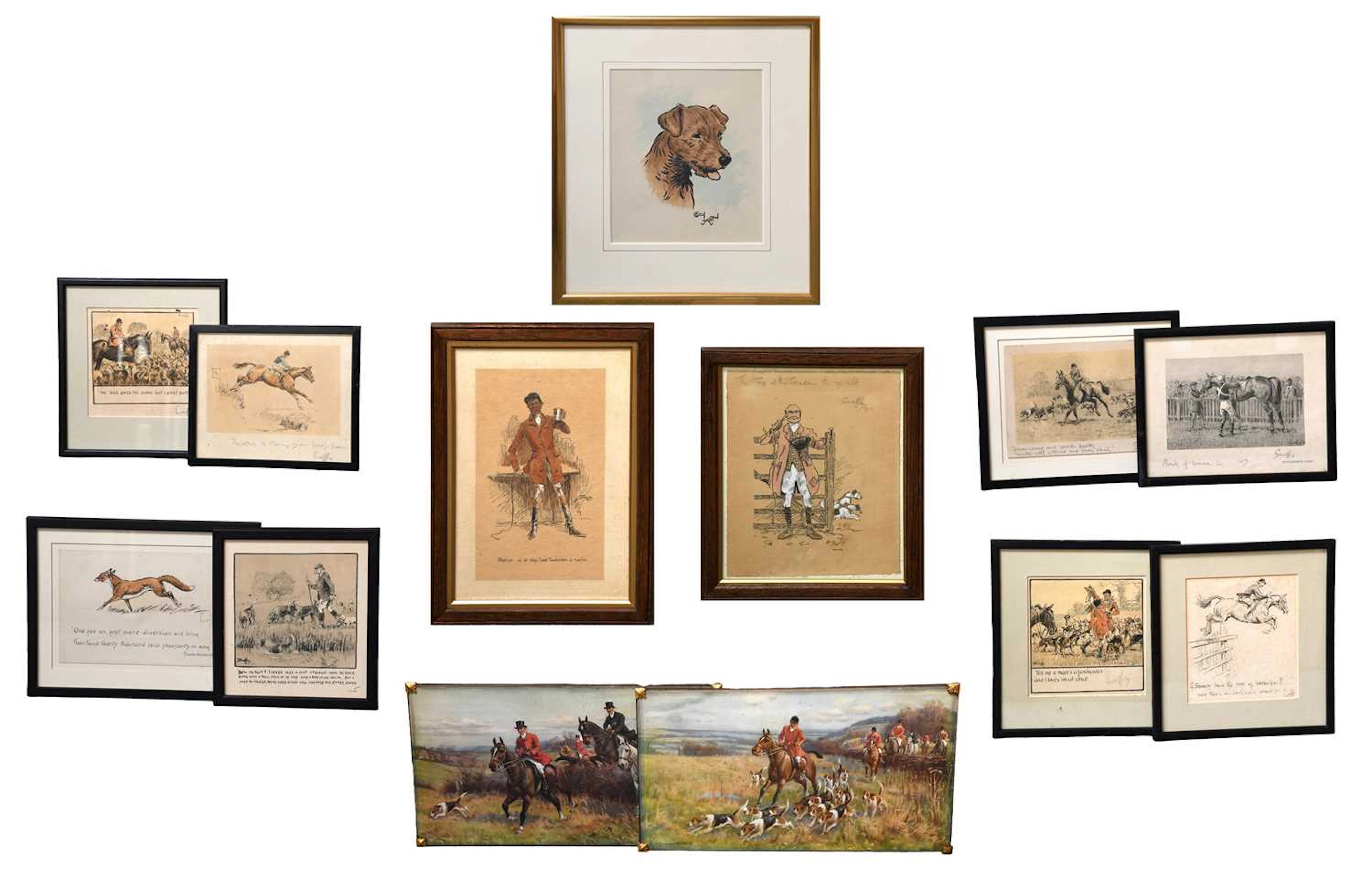 After Cecil Aldin (1870-1935), collection of prints after Charles