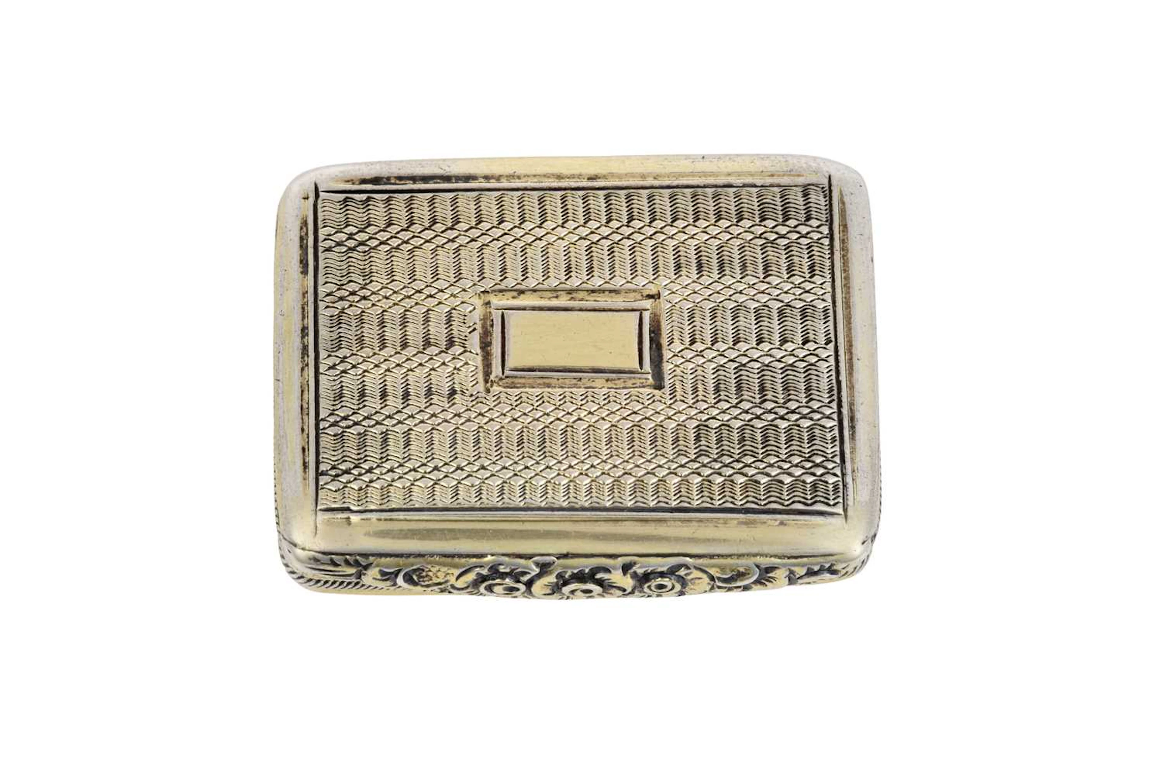 A George IV Silver-Gilt Vinaigrette, by Thomas Freeman, Birmingham, 1829