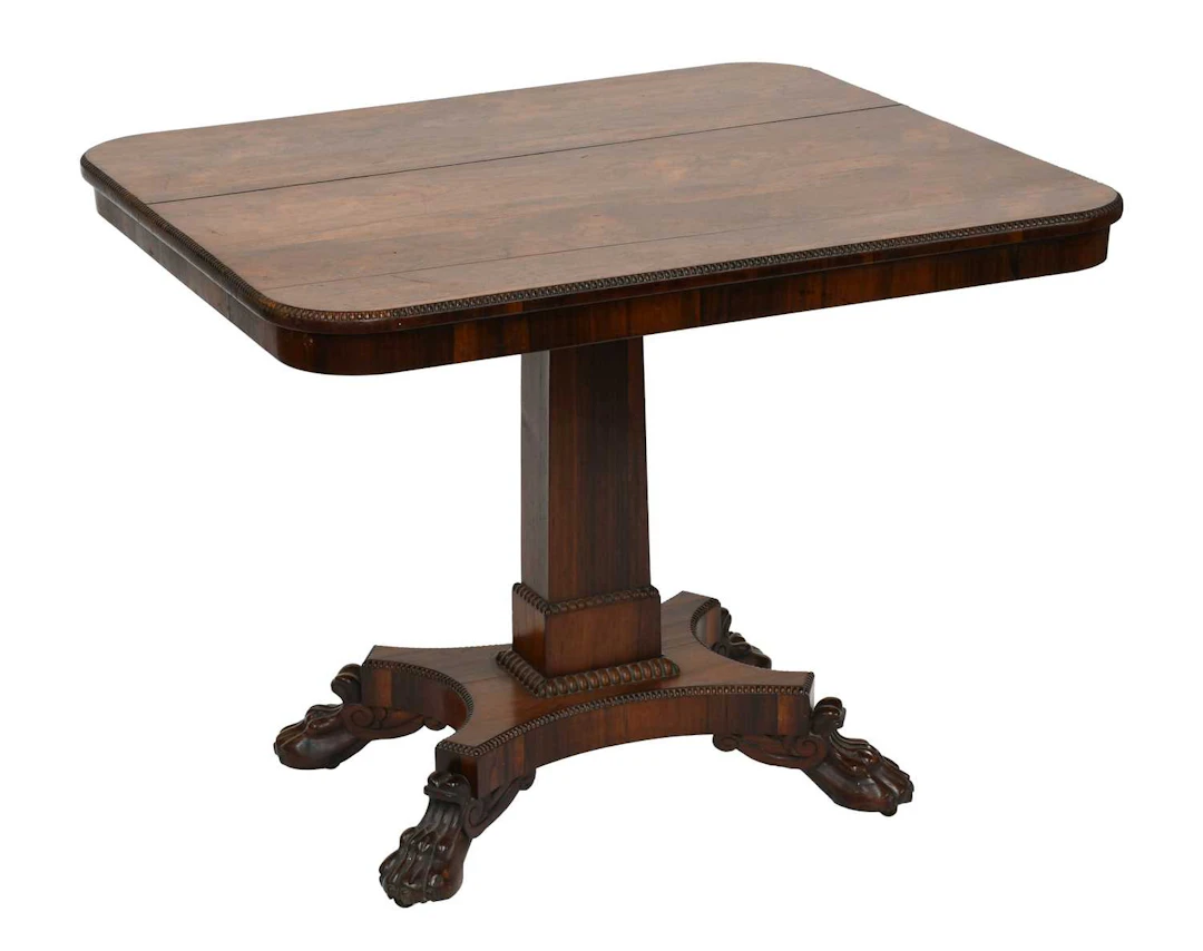 A Regency Rosewood Pedestal Table