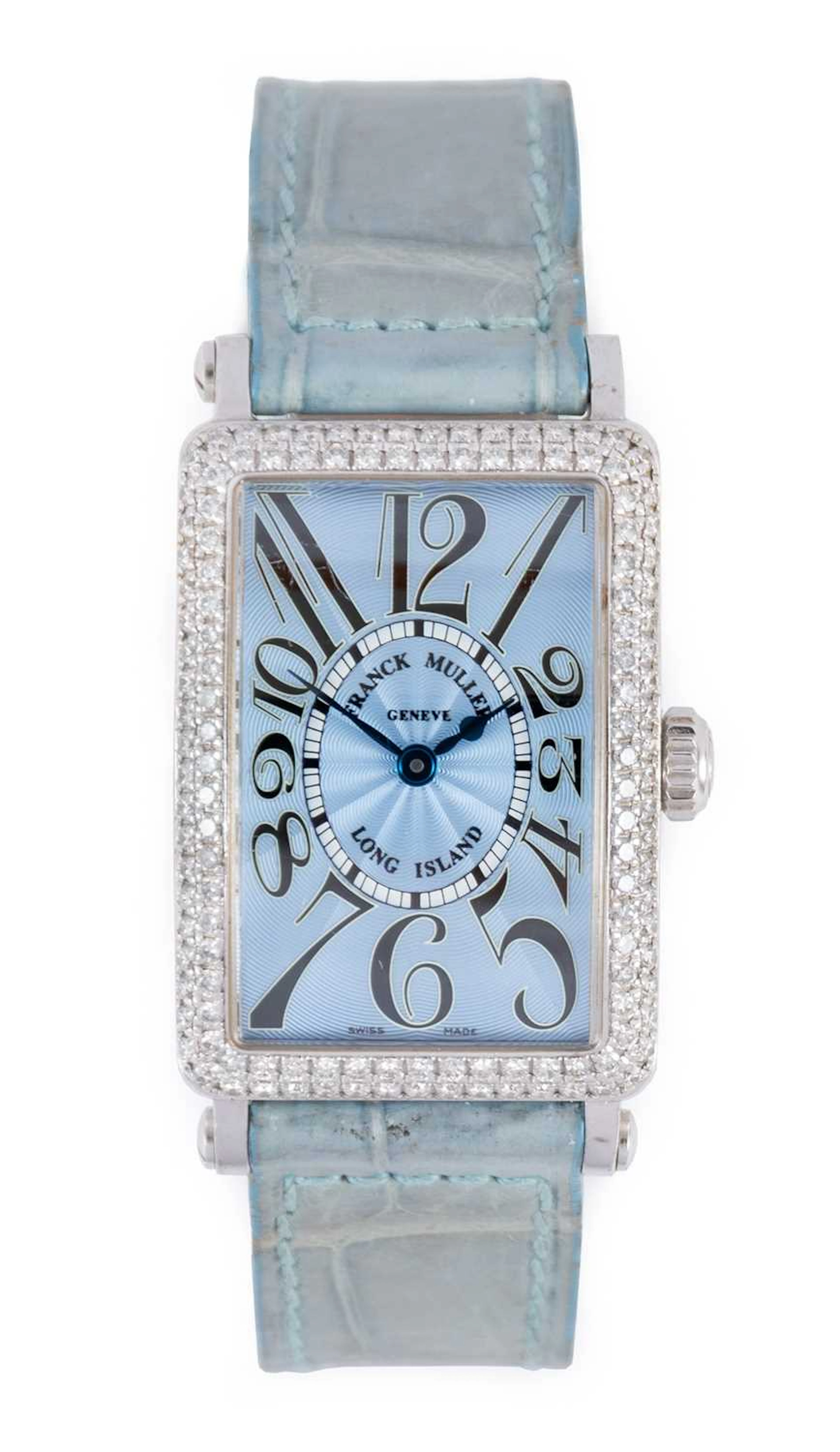 Franck Muller: An 18 Carat White Gold Diamond Set Wristwatch, signed