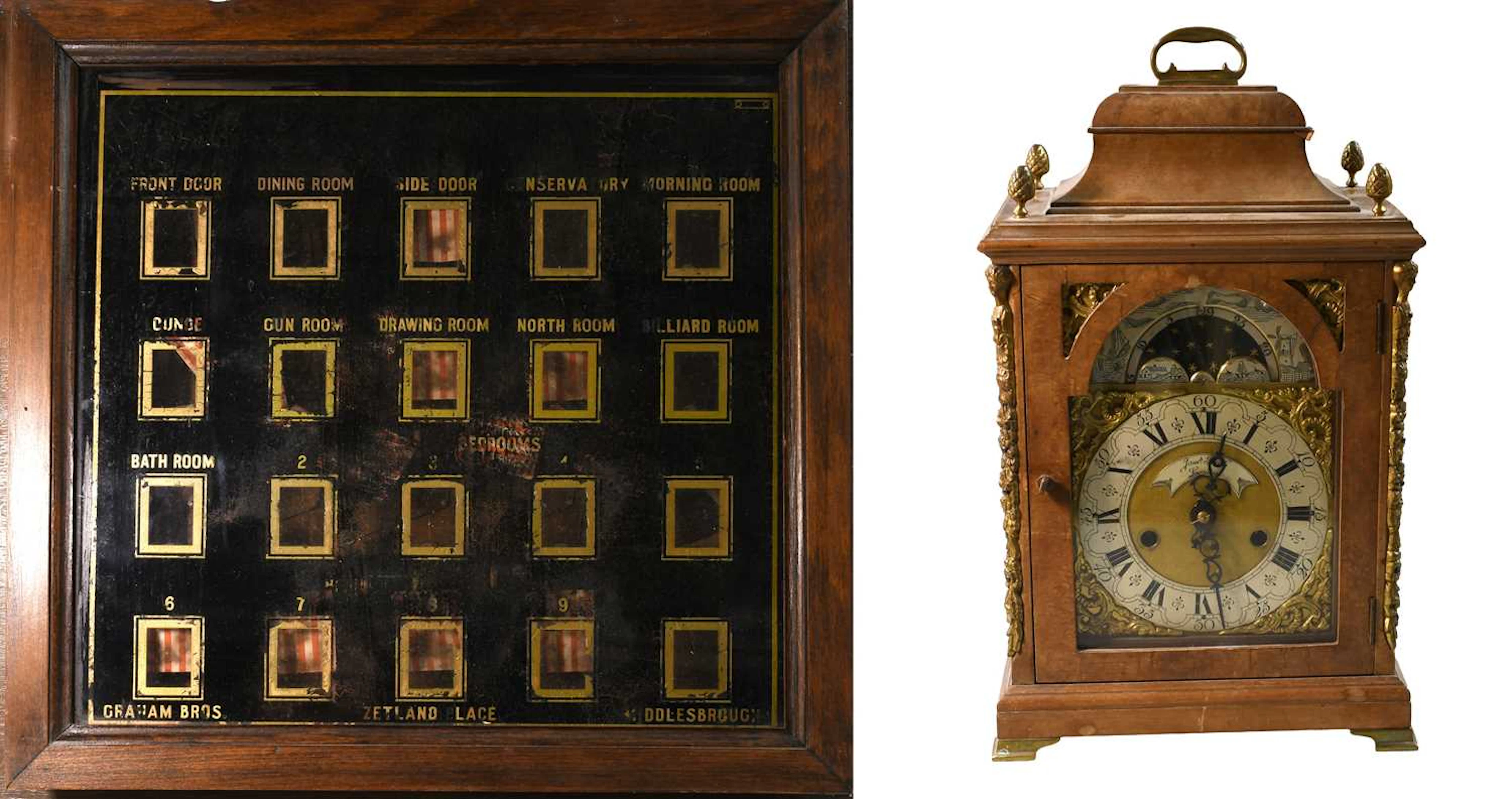 A Gustav Becker Walnut Veneered Striking Table Clock