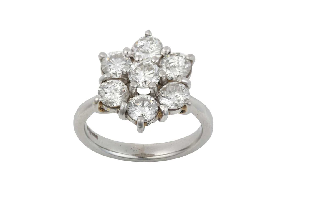 A Platinum Diamond Cluster Ring