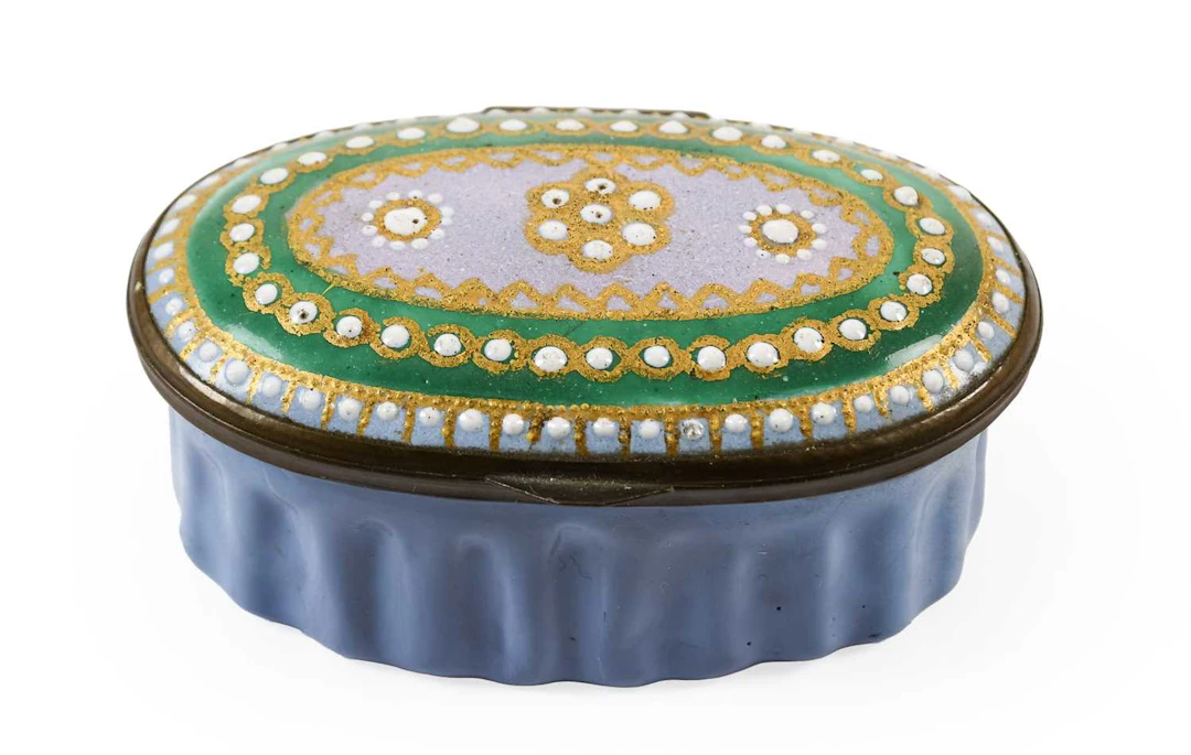 A South Staffordshire Enamel Box, circa 1800