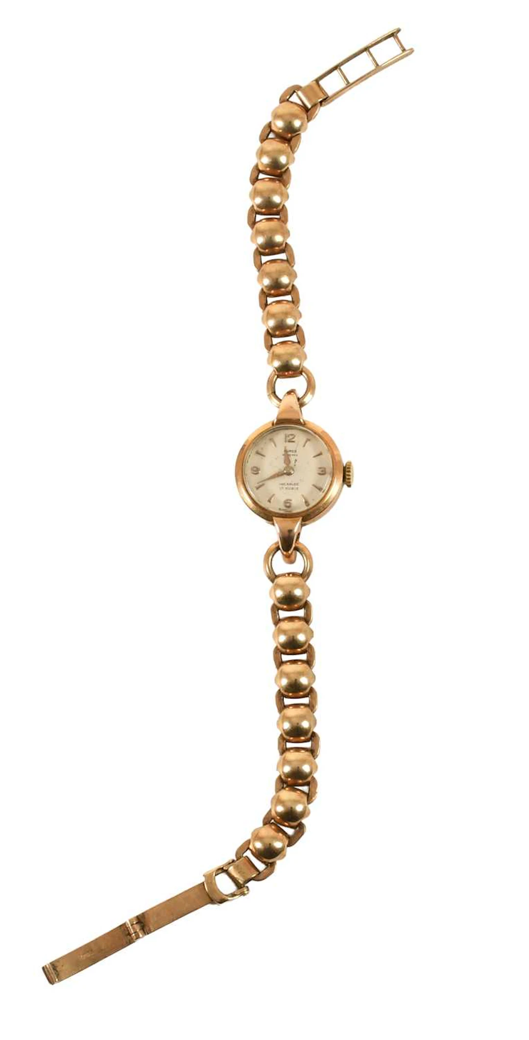 A Lady's Plated Wristwatch, signed Buren, Grand Prix, 1960's