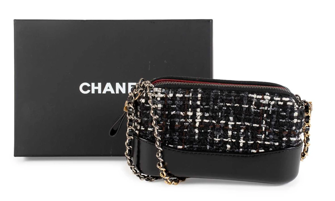 Chanel Mini Gabrielle Tweed Wallet on Chain, 2018