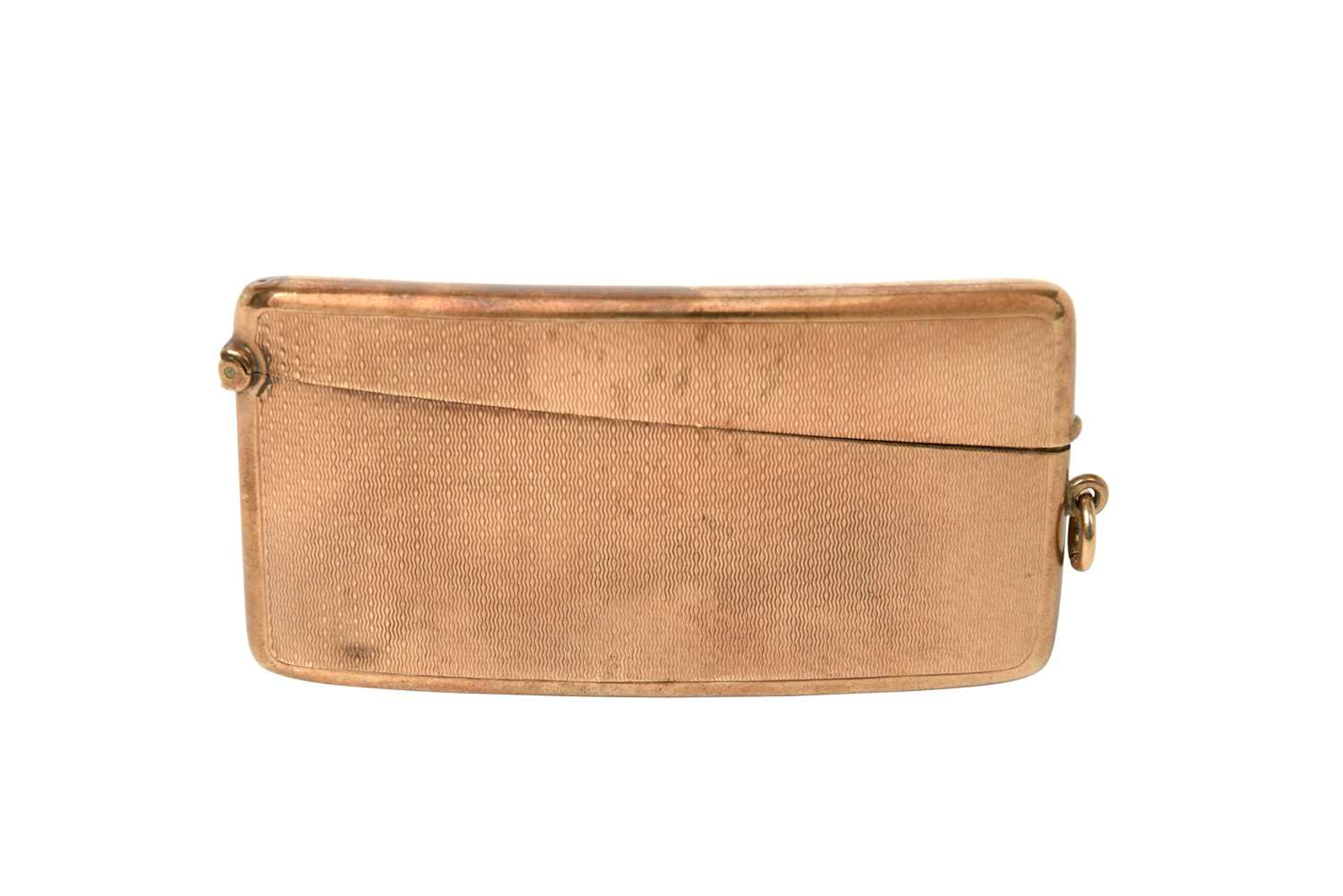 A George V Gold Card-Case by William Neale and Son, Birmingham, 1931