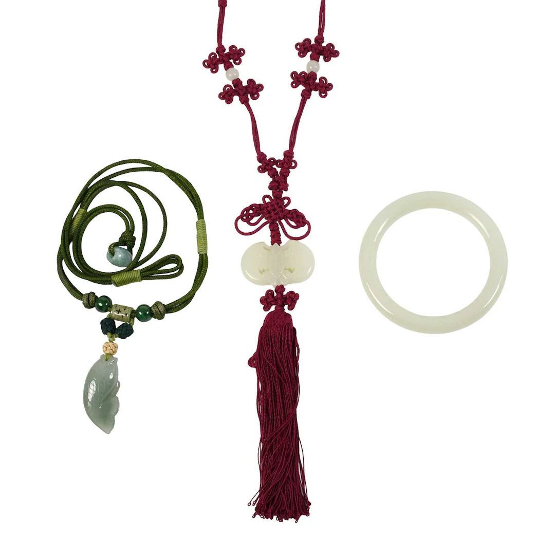 A Jade Pendant, Another Jade Pendant, A Jade Bangle