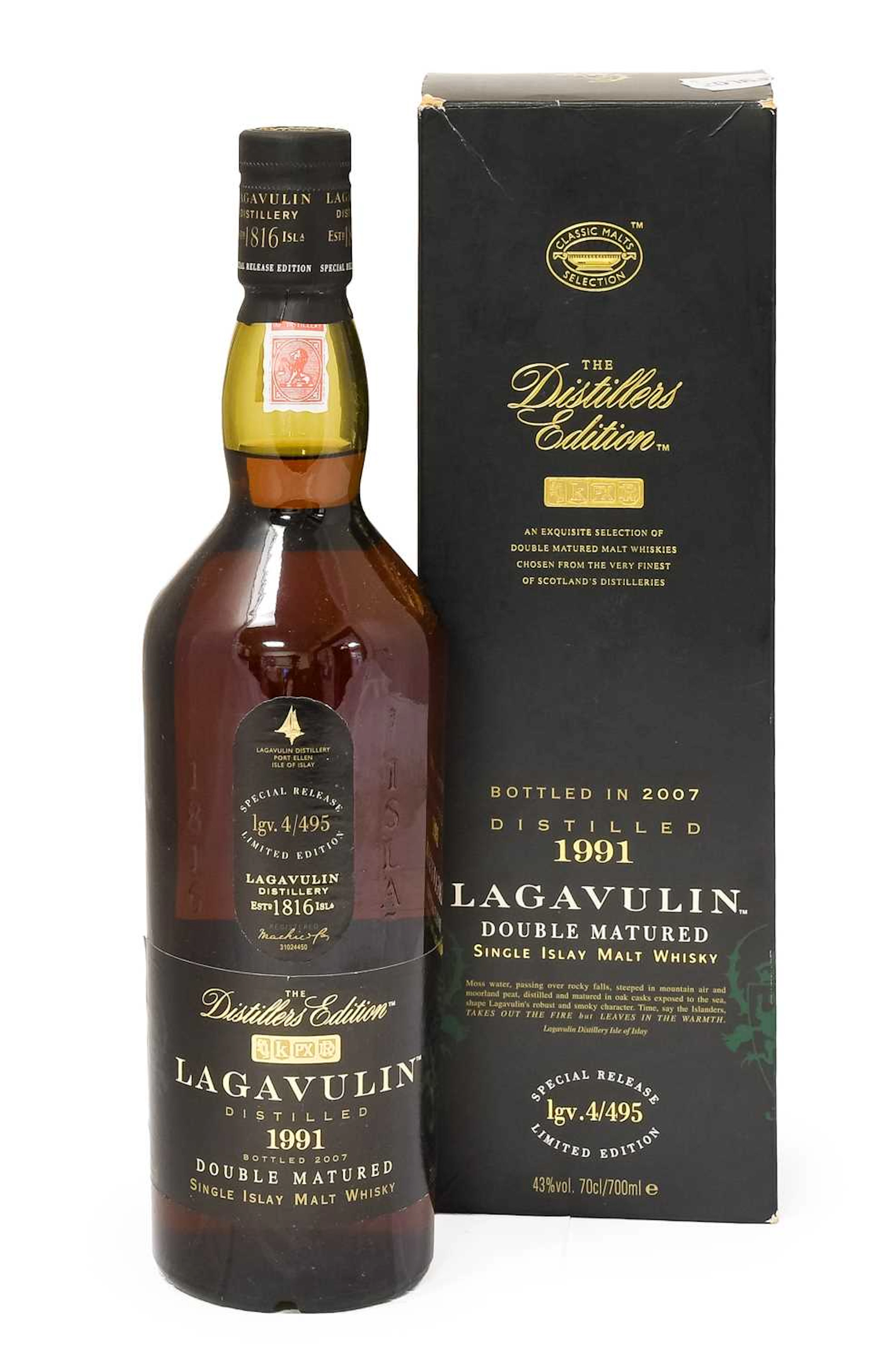 Lagavulin 1991 16 Years Old Single Islay Malt Whisky
