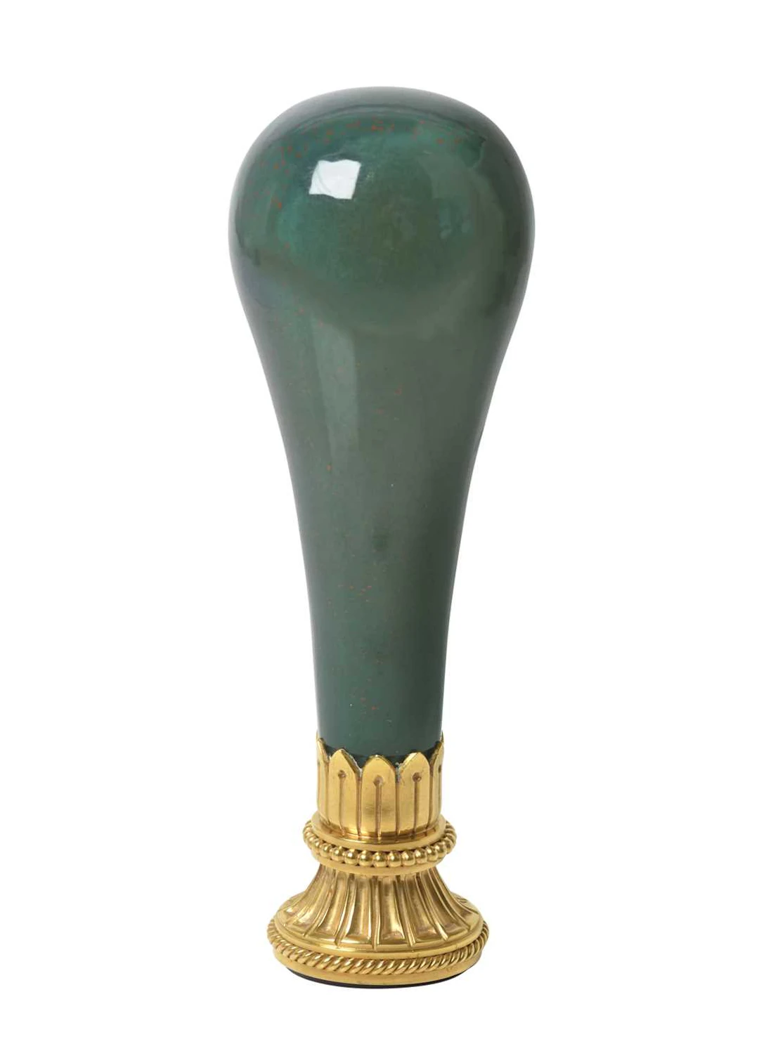 A Victorian Gold-Mounted Bloodstone and Carnelian Hand-Seal Circa