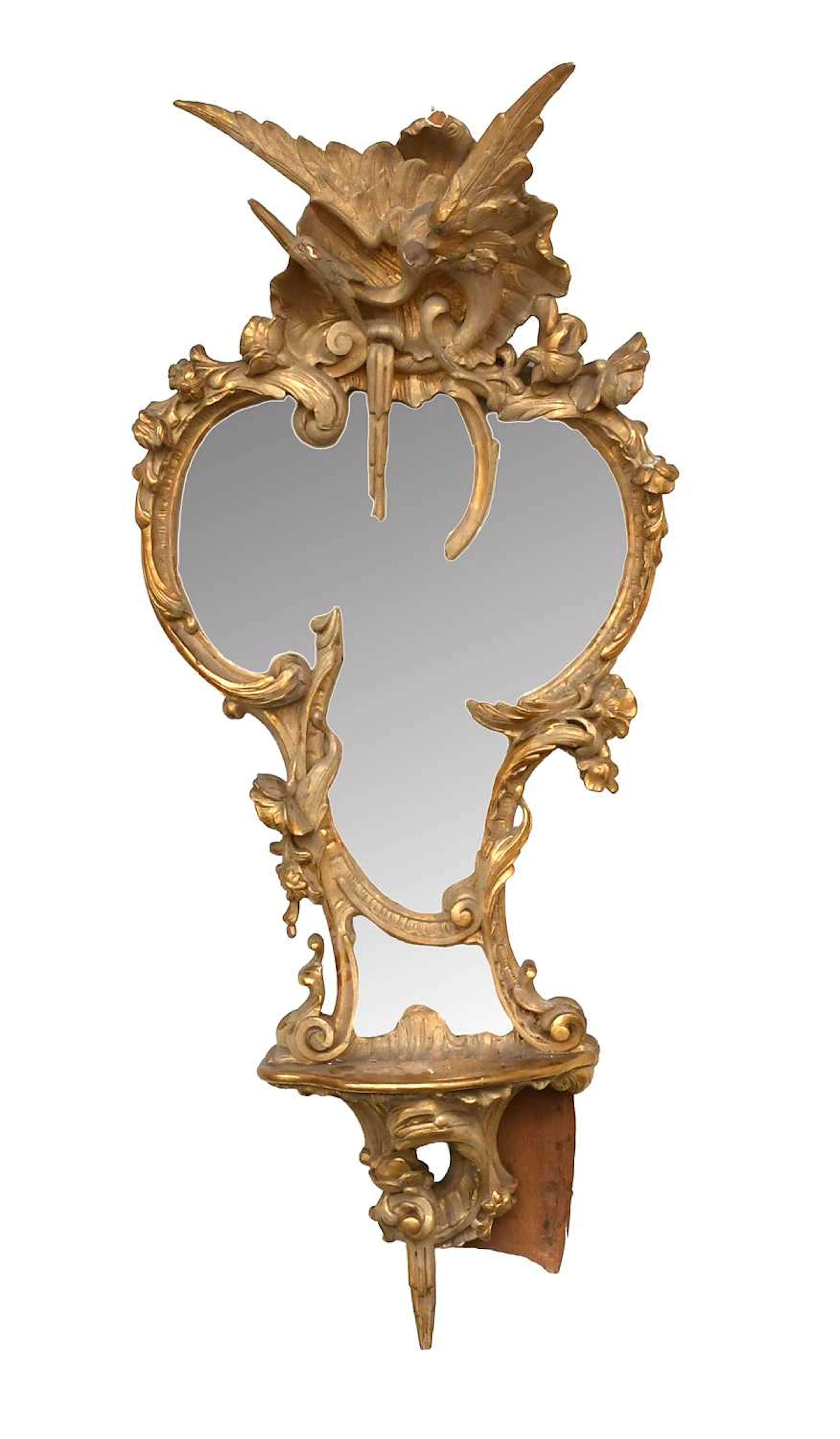 A Gilt Composition Wall Mirror