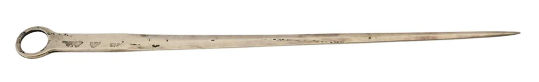 A William IV Silver Meat-Skewer, by James Beebe, London, 1834