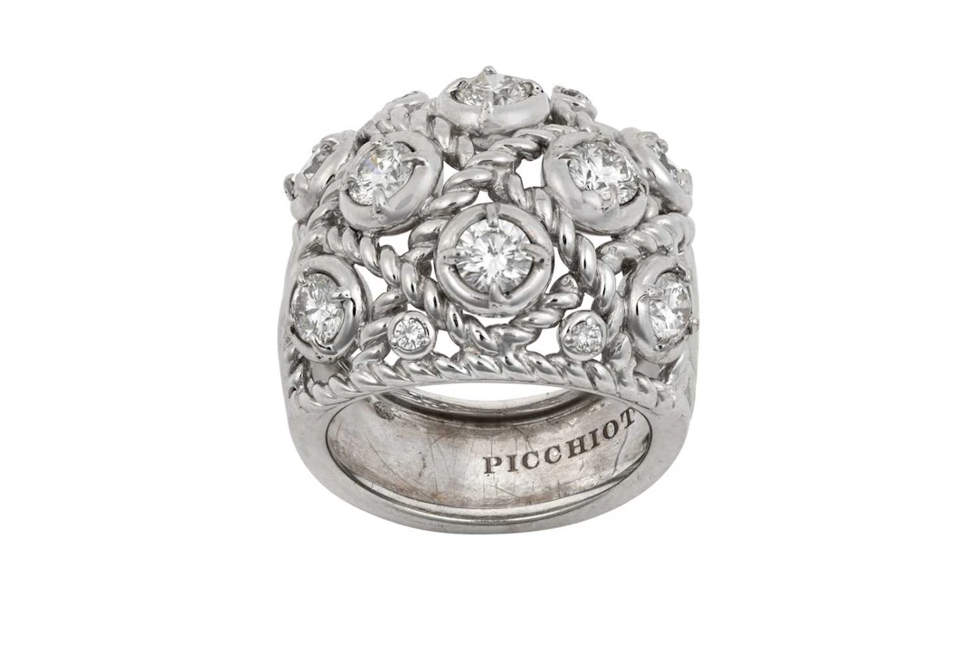 An 18 Carat White Gold and Diamond Ring, by Picchiotti
