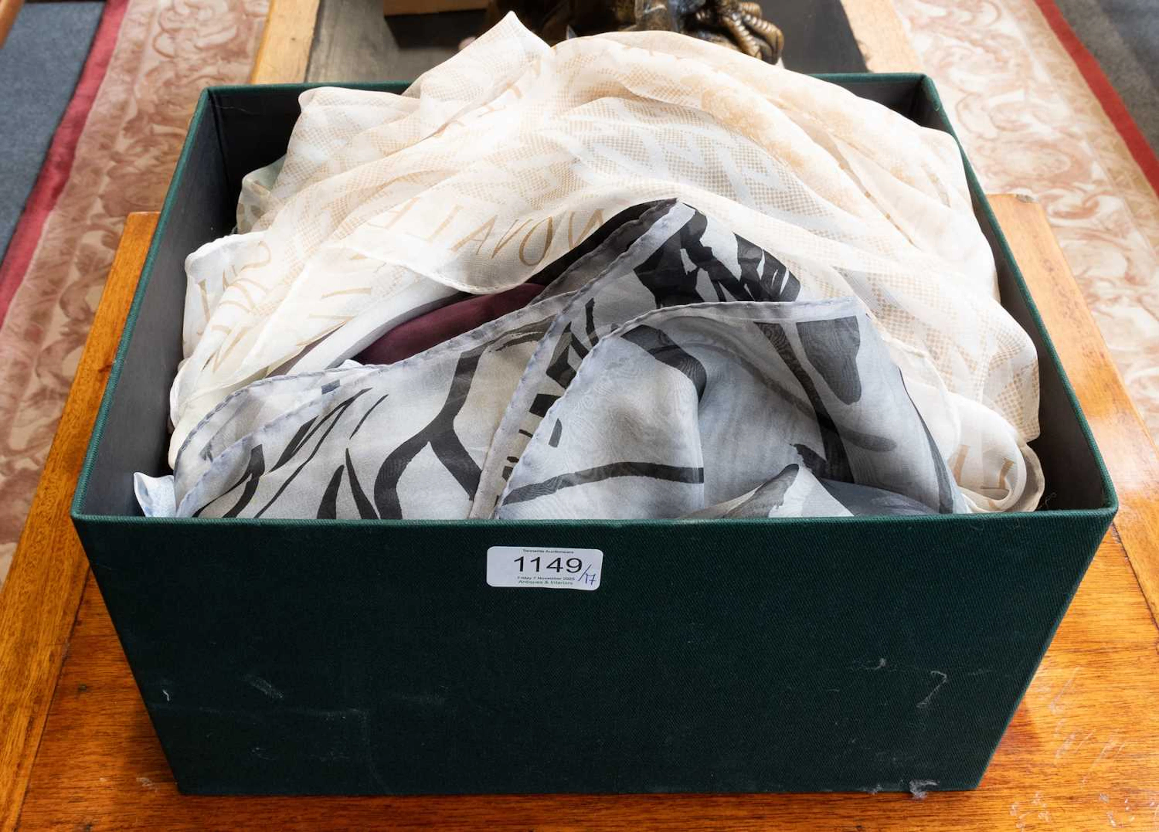 Modern Silk and Wool Scarves, Alexander McQueen, Versace silk scarf