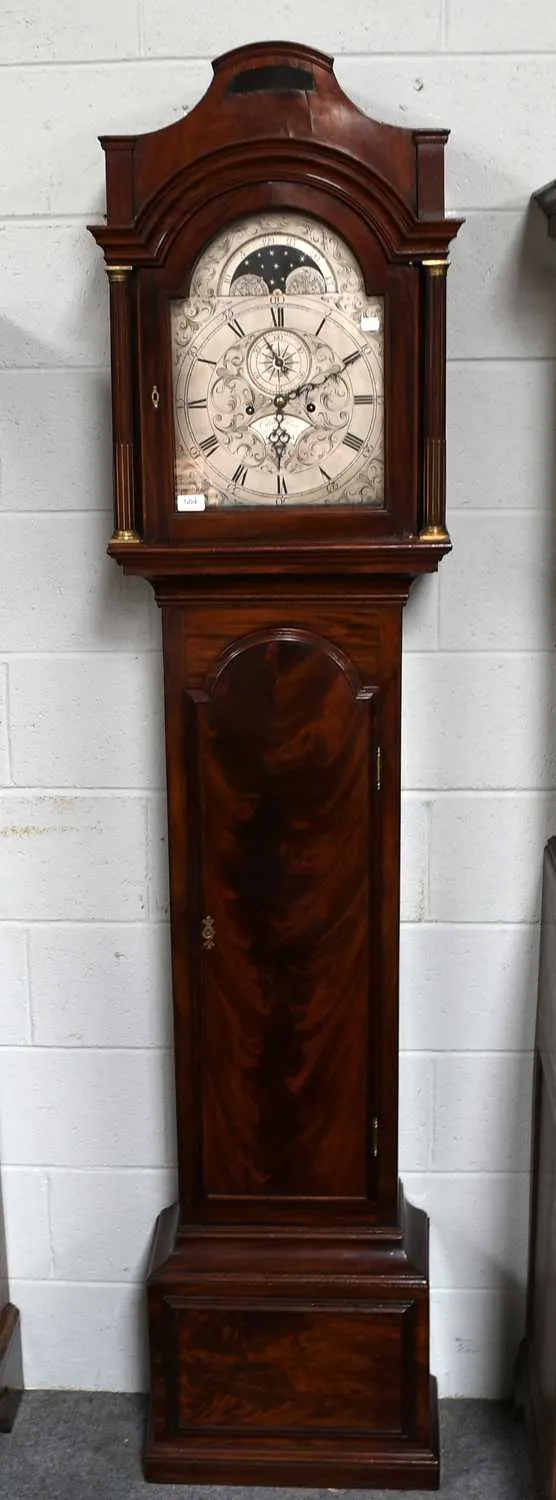 A Mahogany Eight Day Longcase Clock, Late 18th Century and Later