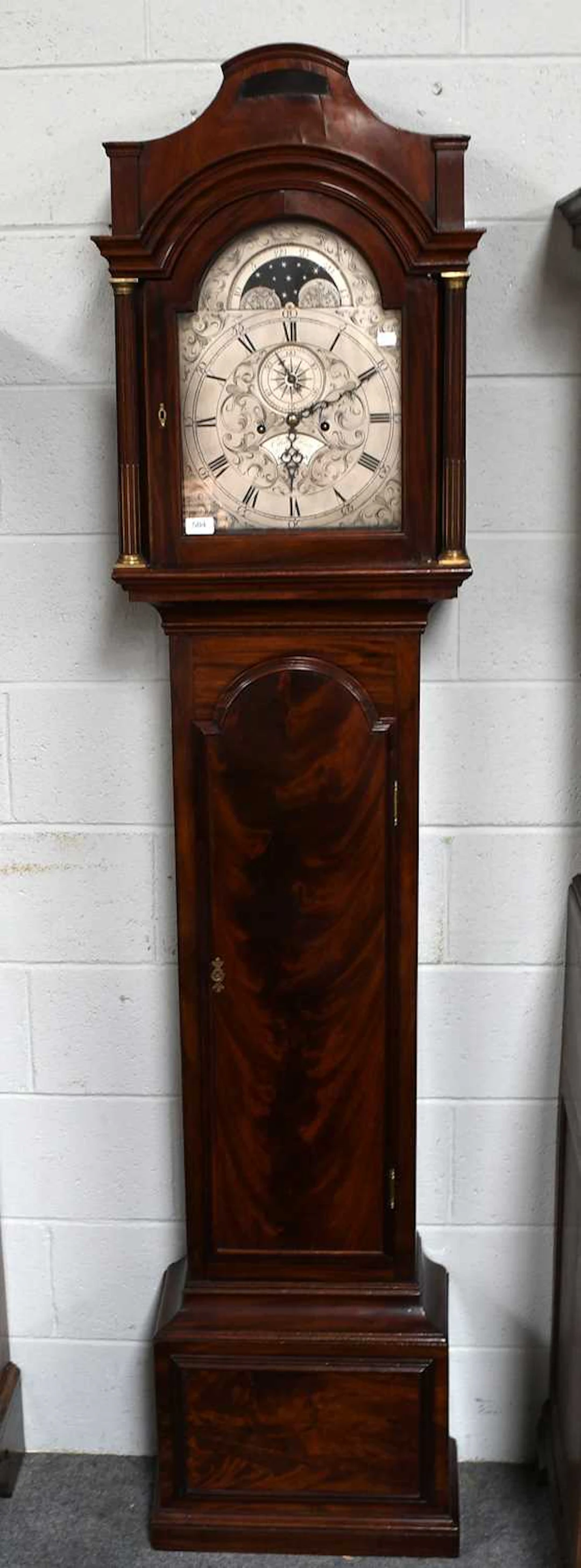A Mahogany Eight Day Longcase Clock, Late 18th Century and Later